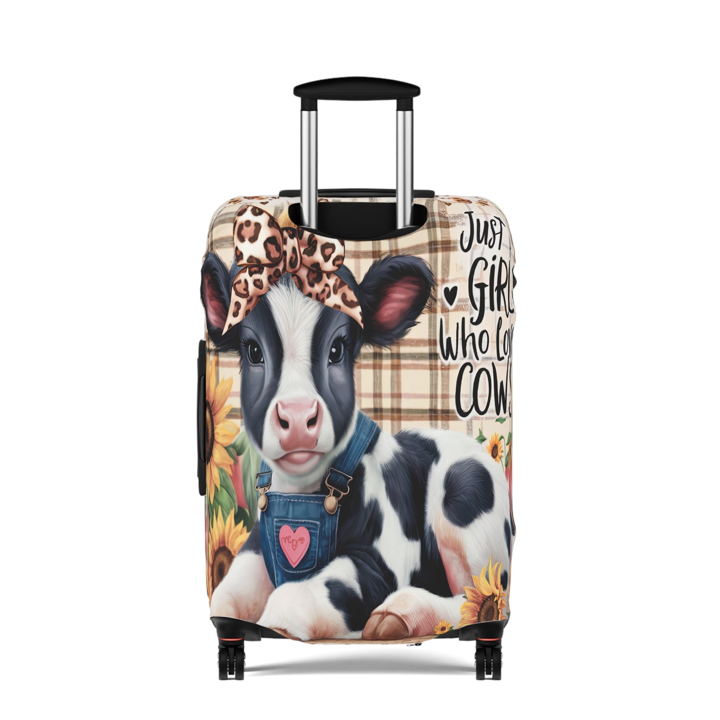 Luggage Cover, Just a Girl who Loves Cows, awd-3091