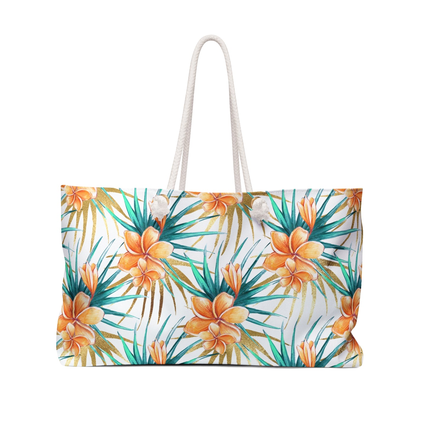 Weekender Bag, Summer Floral, Large Weekender Bag, Beach Bag, Book Bag