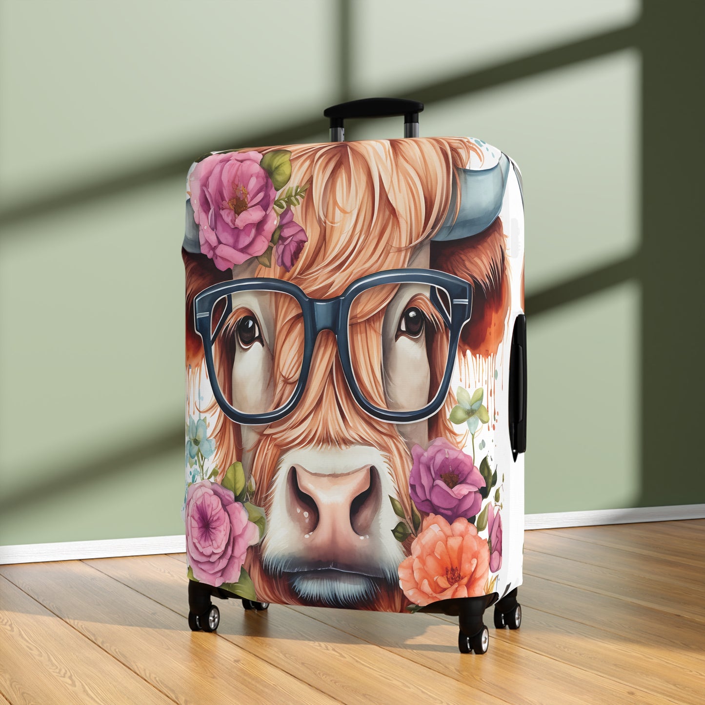 Luggage Cover, Highland Cow, awd-016