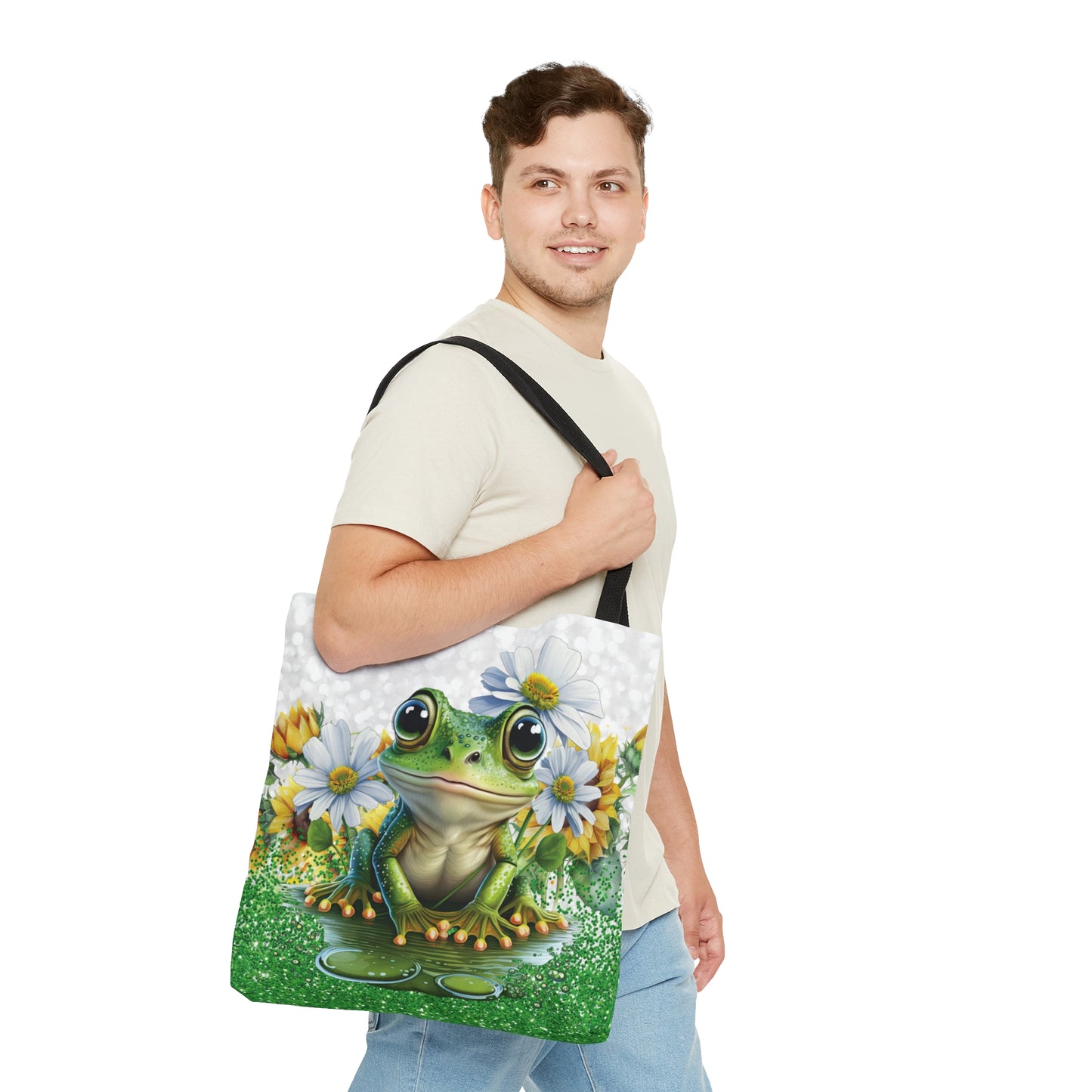 Personalised/Non-Personalised Tote Bag, Frog, Tote bag