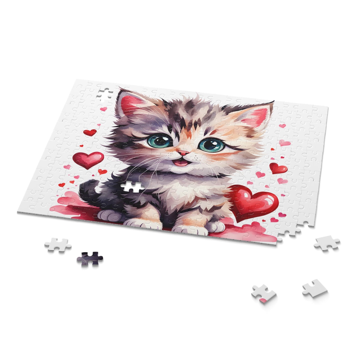 Personalised/Non-Personalised Puzzle, Cat (120, 252, 500-Piece)