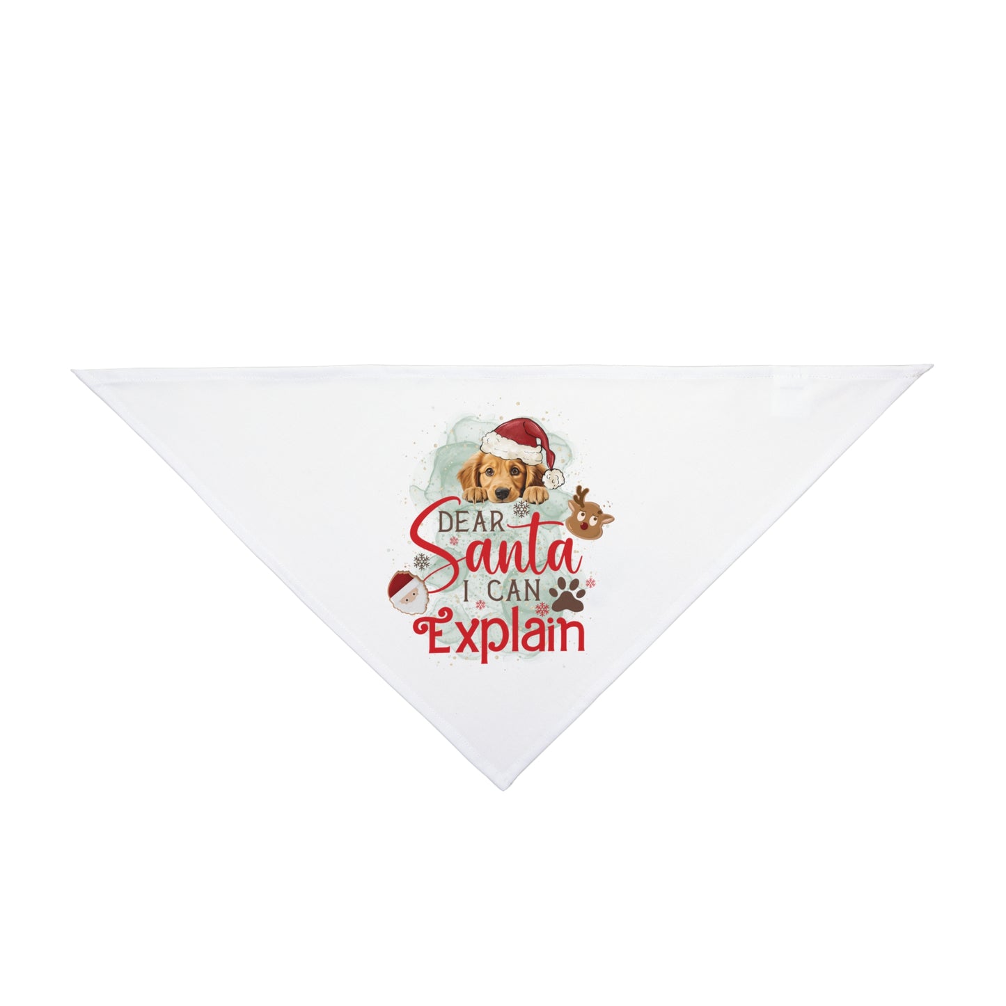 Bandana, Dear Santa I can Explain, Christmas Pet Bandana