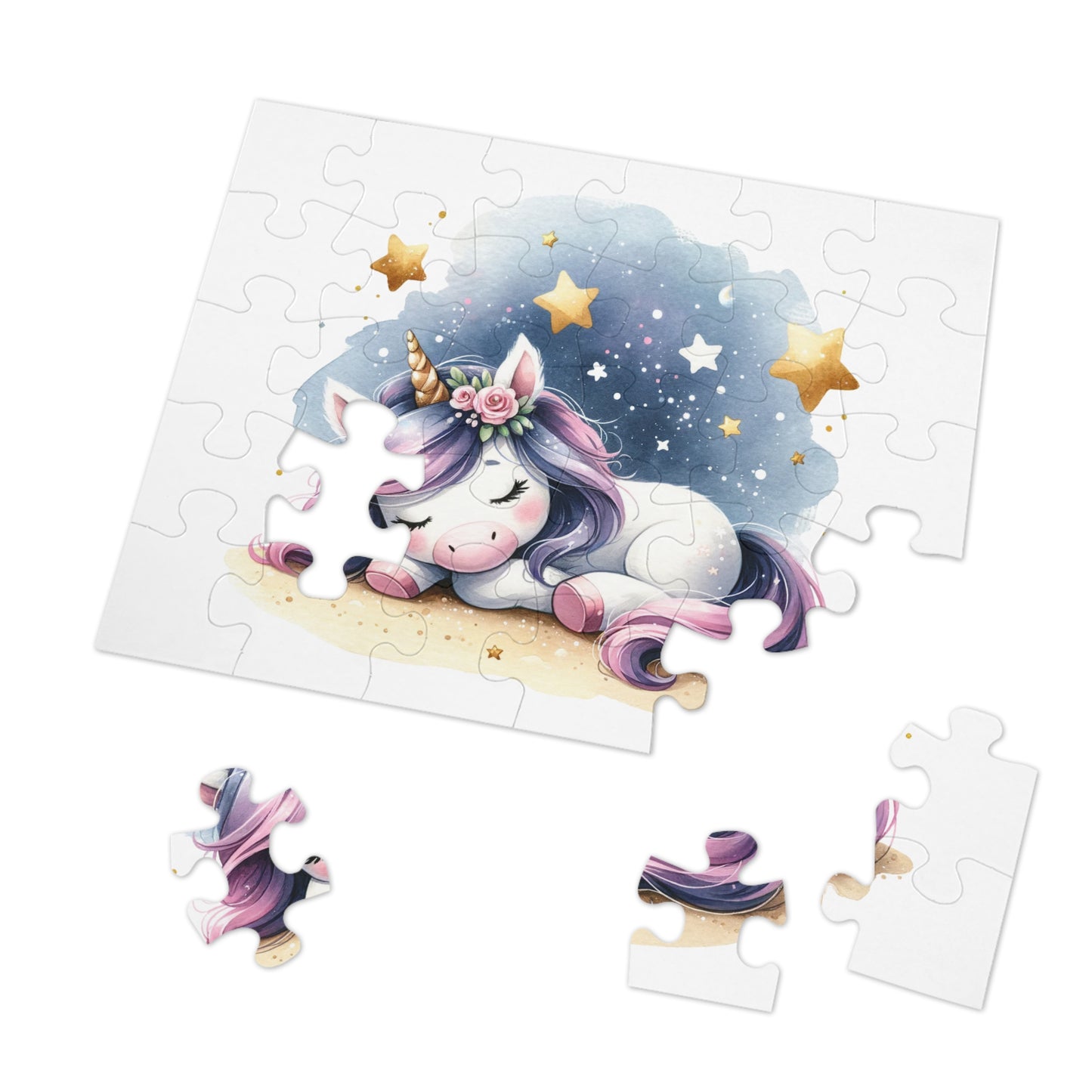 Jigsaw Puzzle, Unicorn, Personalised/Non-Personalised (30, 110, 252, 500,1000-Piece)