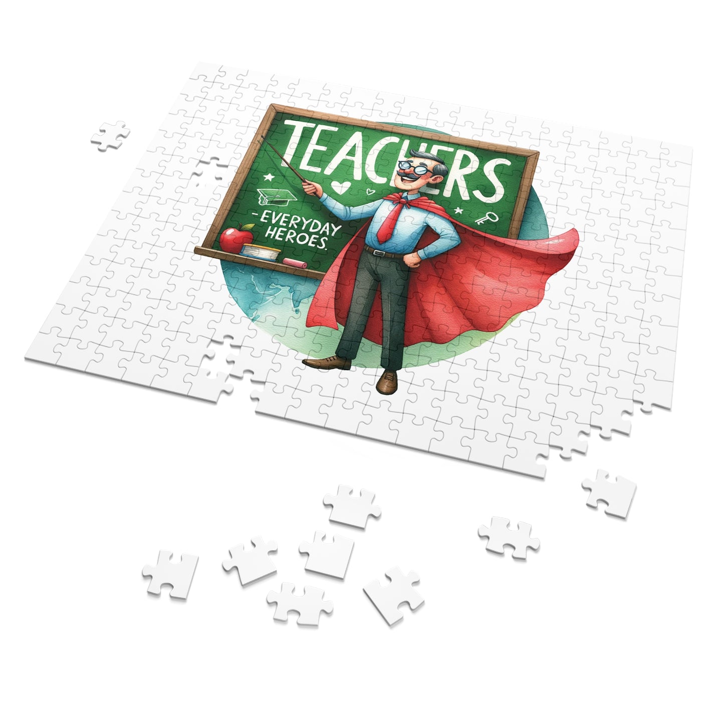 Jigsaw Puzzle, Teacher, Personalised/Non-Personalised (30, 110, 252, 500,1000-Piece)