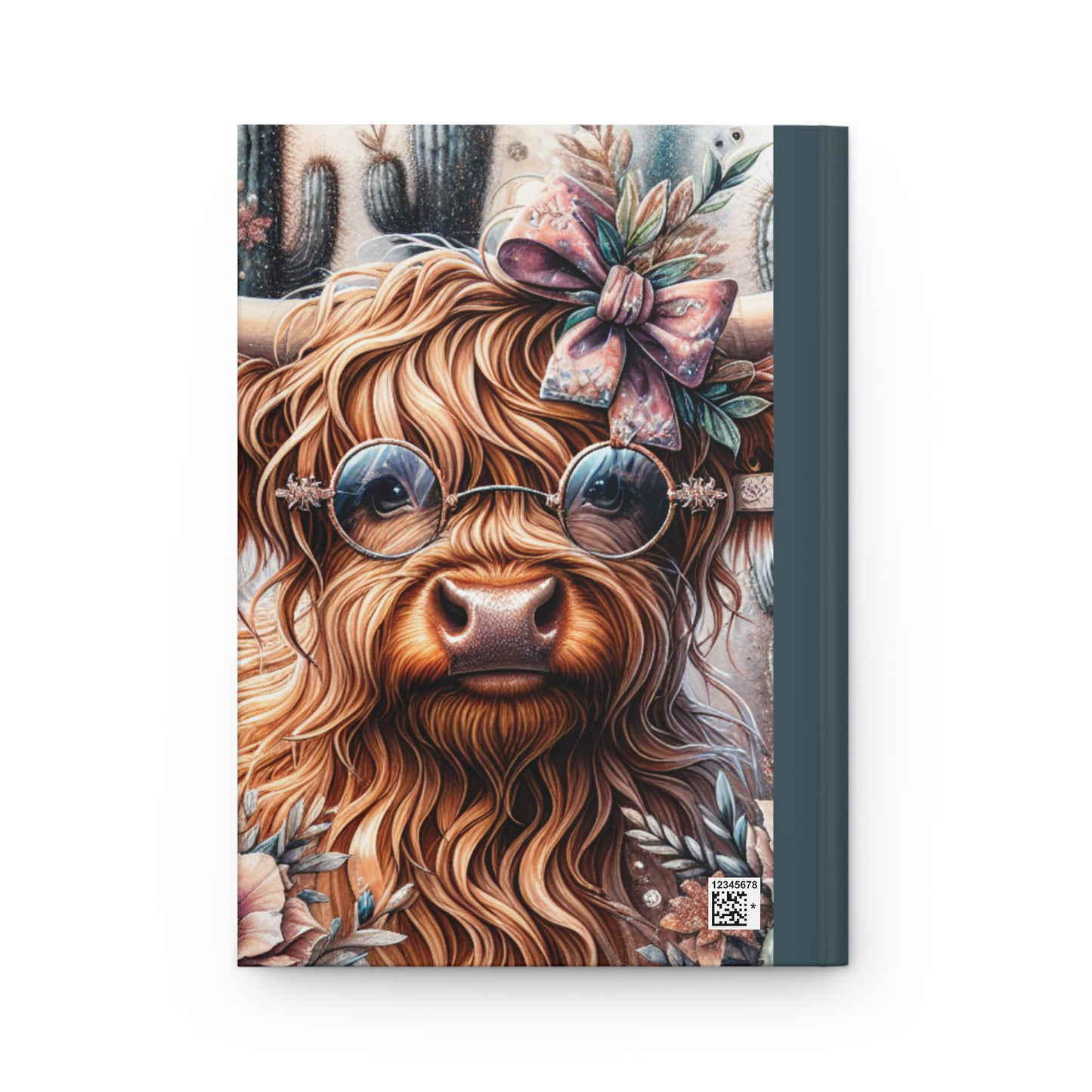 Personalised Hardcover Journal Matte, Highland Cow, awd-1420