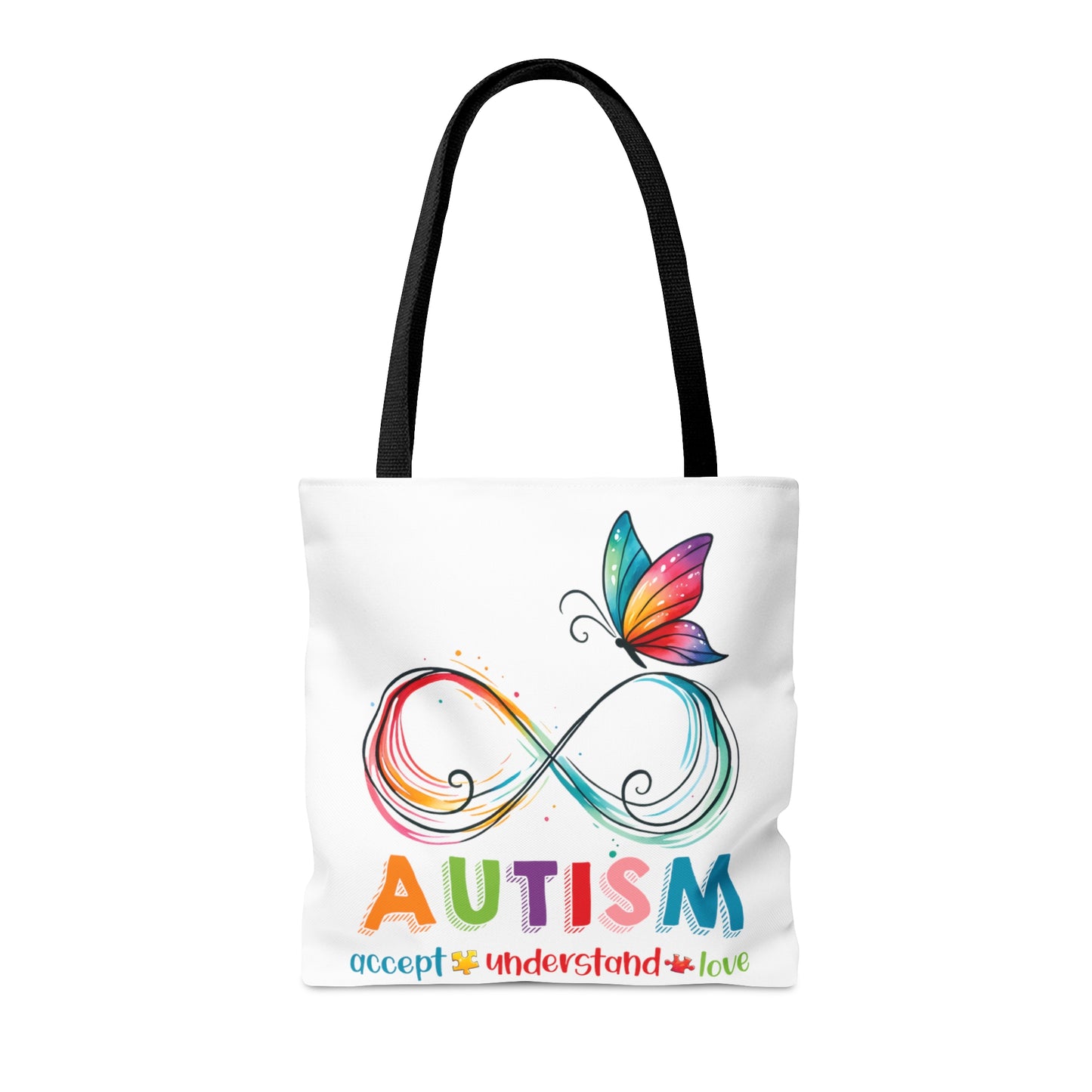 Tote Bag, Autism, Accept, Understand, Love, Personalised/Non-Personalised Tote bag