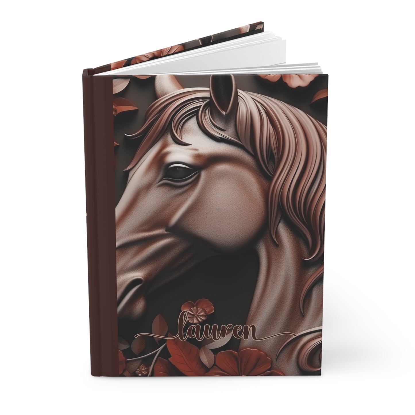 Personalised Hardcover Journal Matte, Country and Western, Horse, awd-1776