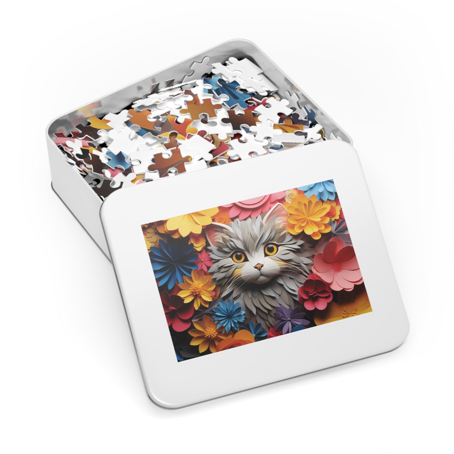 Jigsaw Puzzle, Cat, Personalised/Non-Personalised (30, 110, 252, 500,1000-Piece)