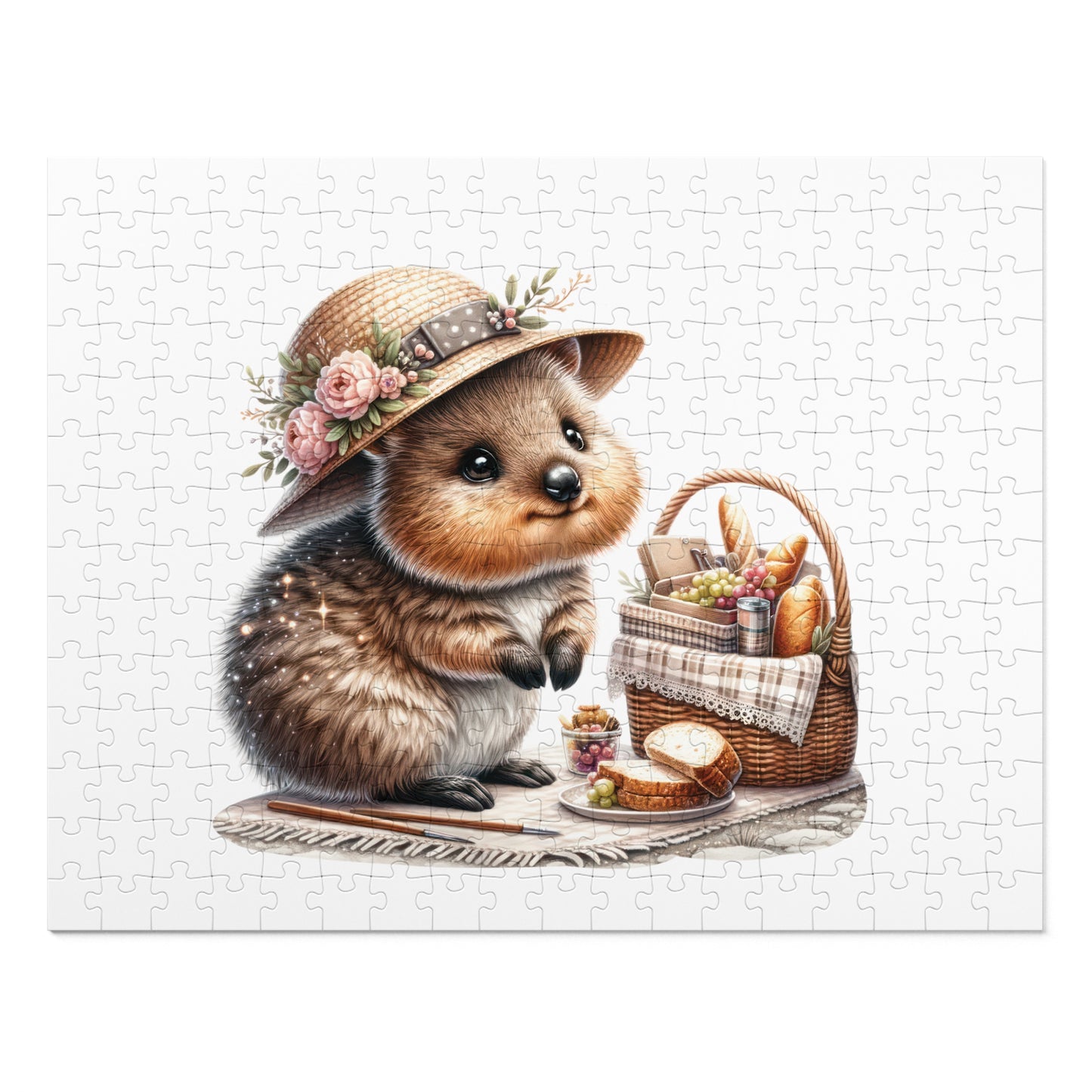 Jigsaw Puzzle in Tin, Australian Animals, Quokka, Personalised/Non-Personalised, awd-1330 (30, 110, 252, 500,1000-Piece)