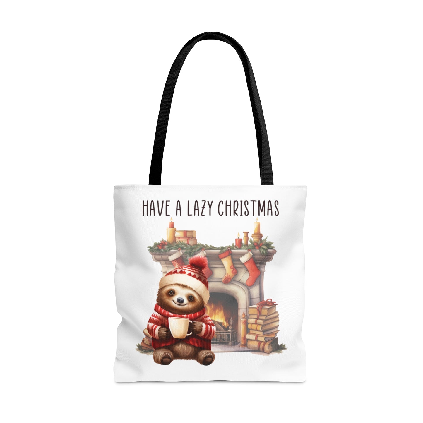 Tote Bag, Christmas, Sloth, Personalised/Non-Personalised Tote bag