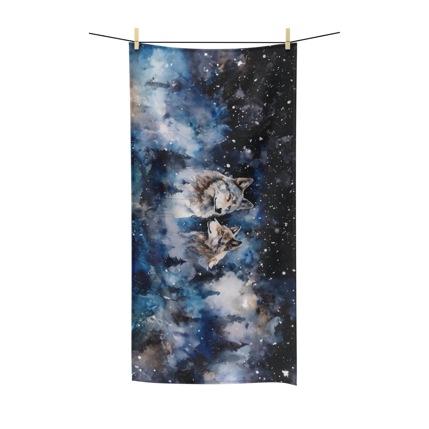 Beach Towel, Wolves, Polycotton Towel