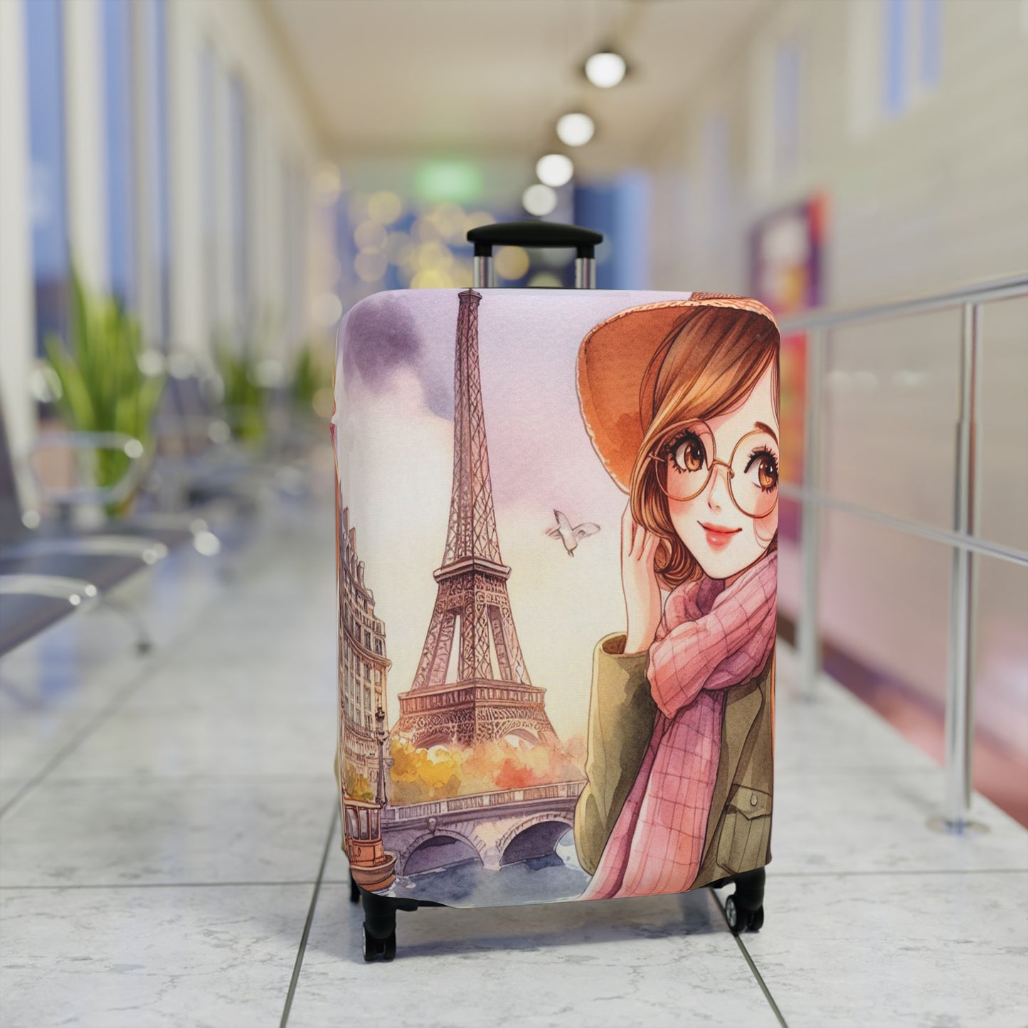 Luggage Cover, Just a Girl Who loves Travelling, awd-2112