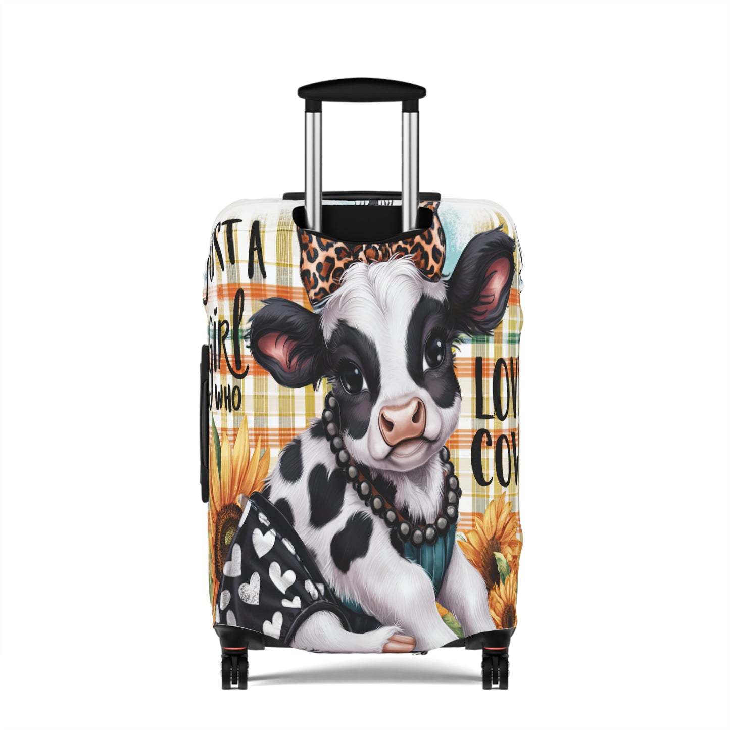 Luggage Cover, Just a Girl who Loves Cows, awd-3090