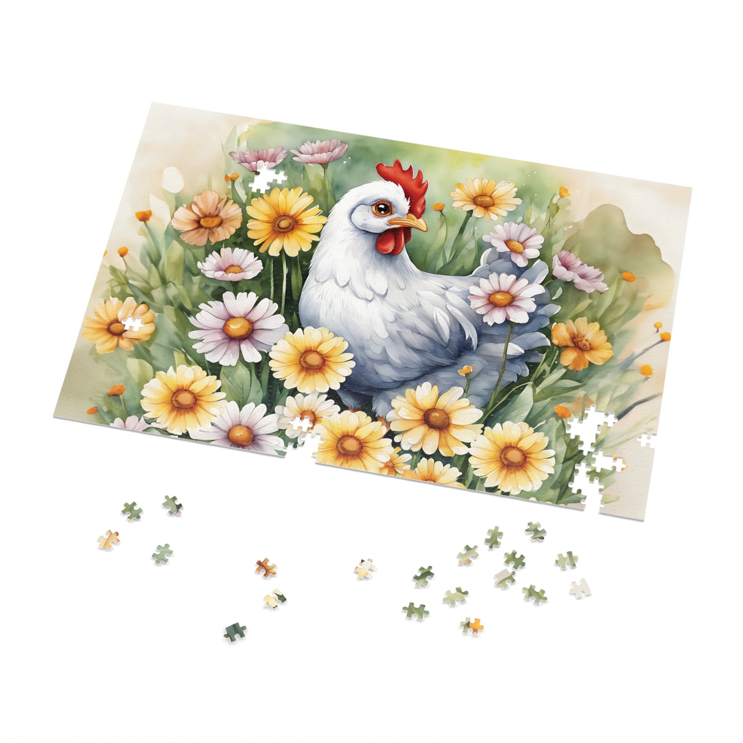 Jigsaw Puzzle, Western, Chicken, Personalised/Non-Personalised (30, 110, 252, 500,1000-Piece)