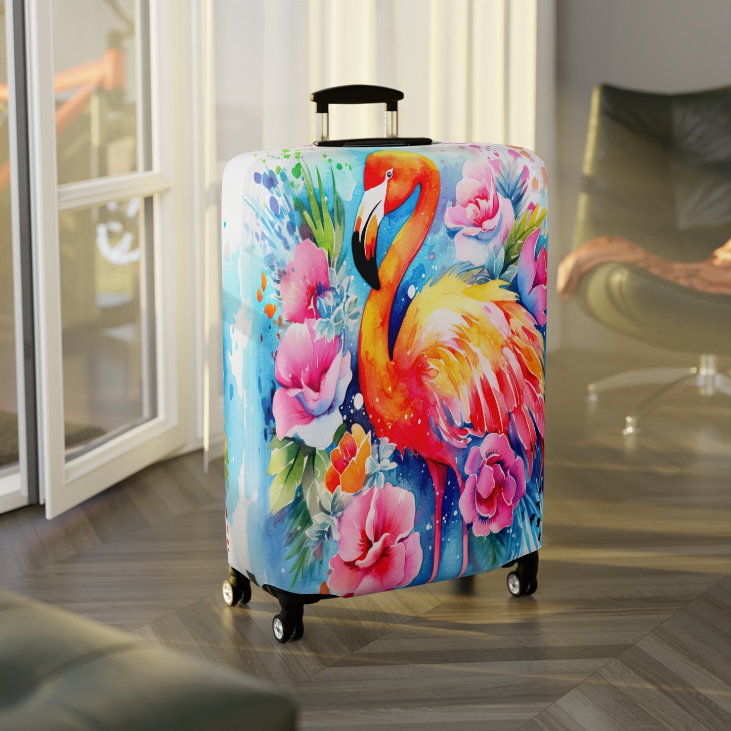 Luggage Cover, Flamingo, awd-242