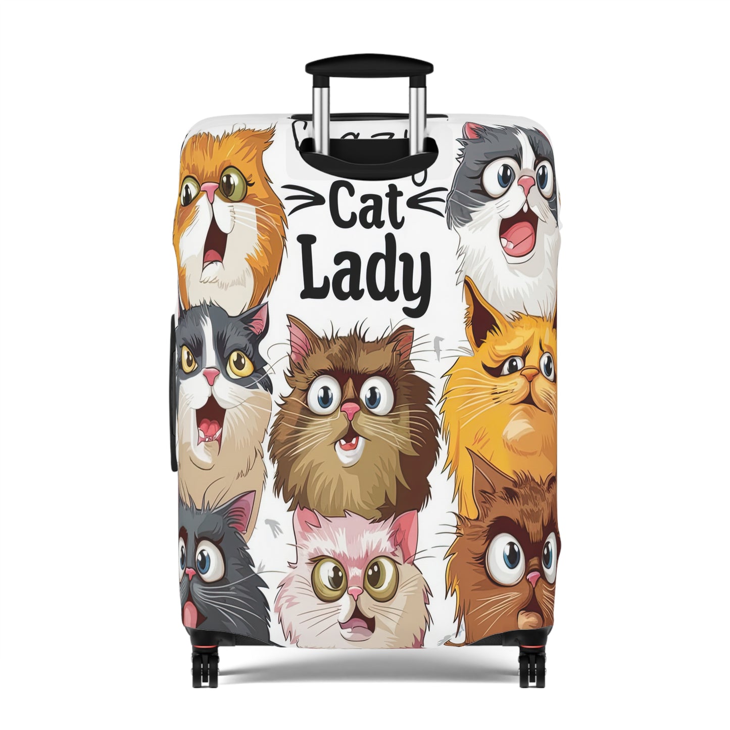 Luggage Cover, Crazy Cat Lady, awd-1489