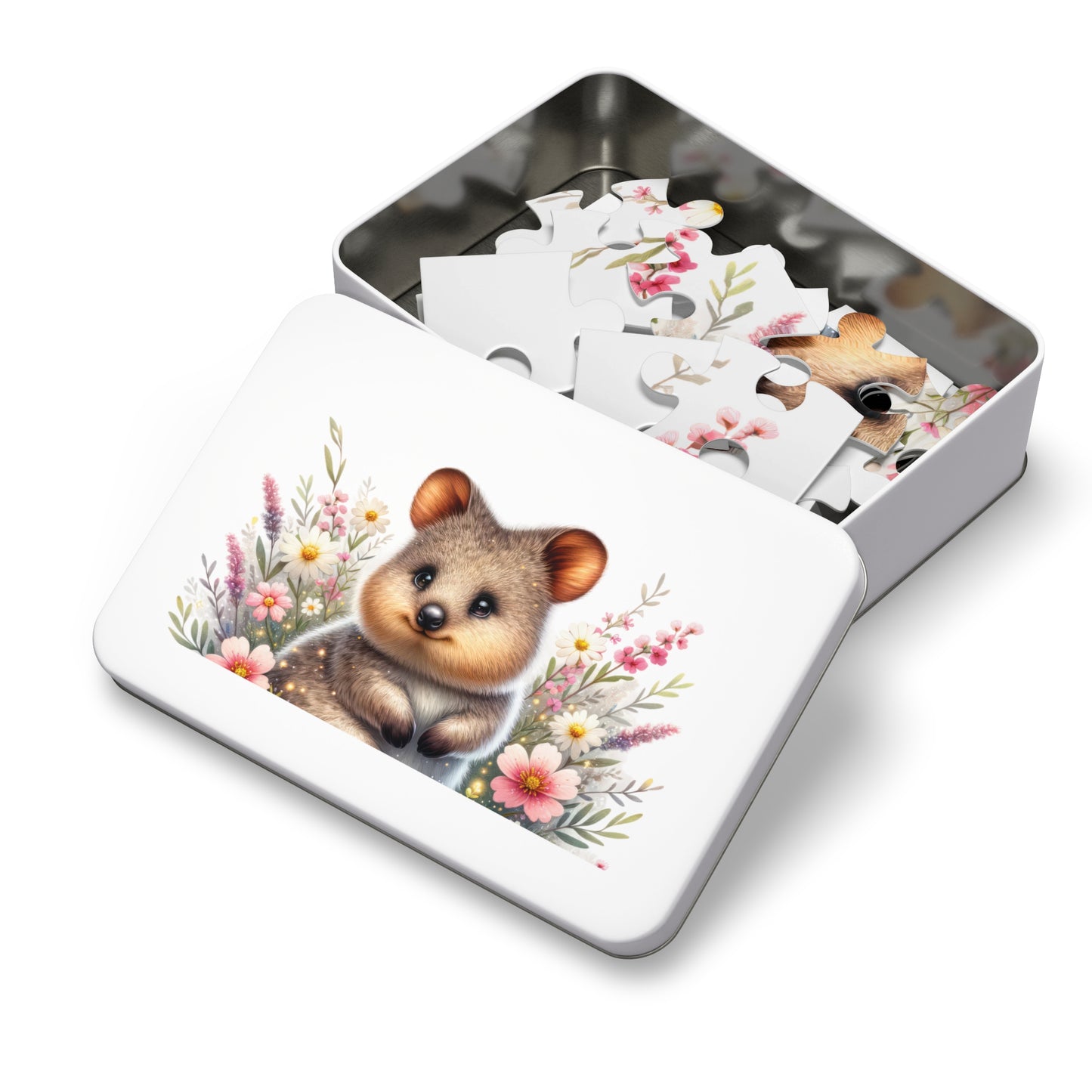 Jigsaw Puzzle in Tin, Australian Animals, Quokka, Personalised/Non-Personalised awd-1332 (30, 110, 252, 500,1000-Piece)