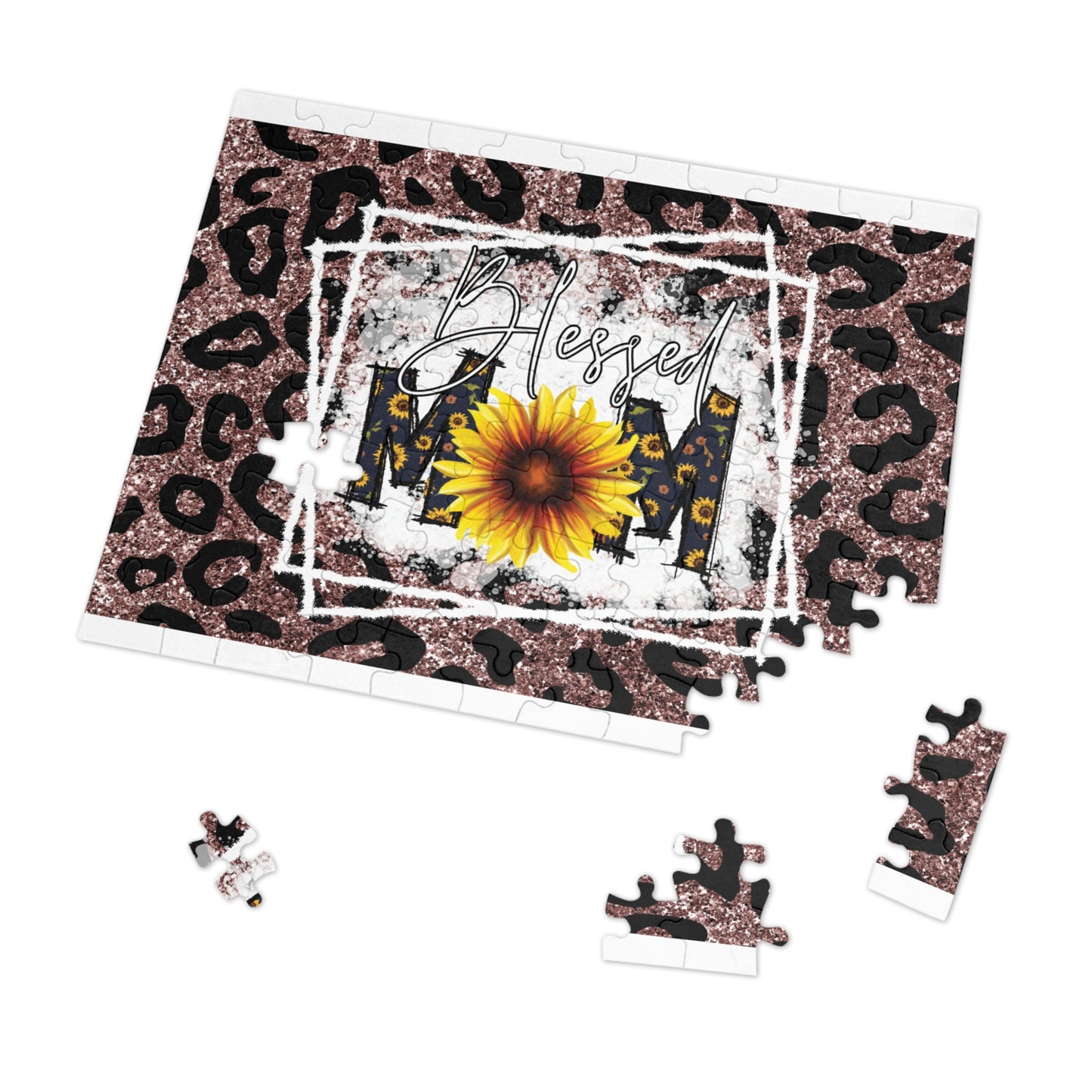 Jigsaw Puzzle, Sunflower, Mom, Personalised/Non-Personalised (30, 110, 252, 500,1000-Piece)