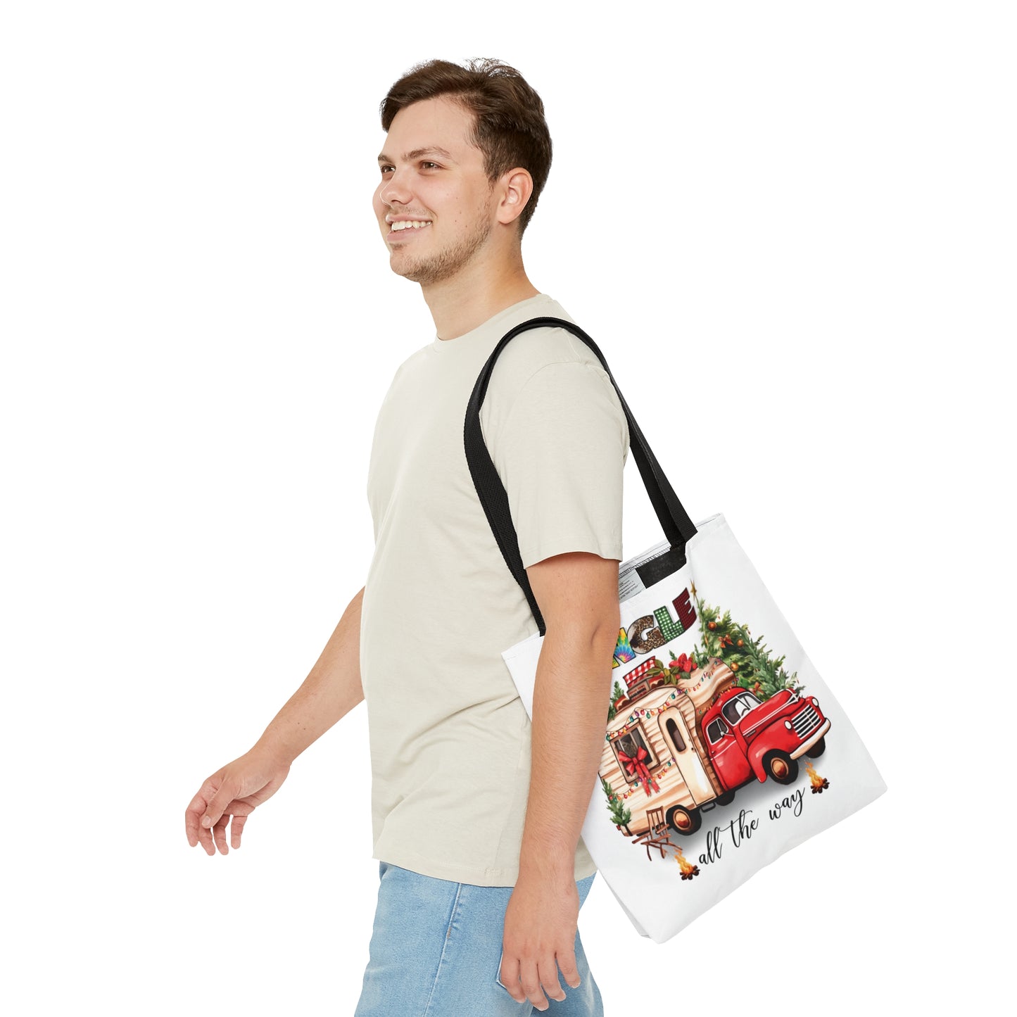 Tote Bag, Christmas, Camper