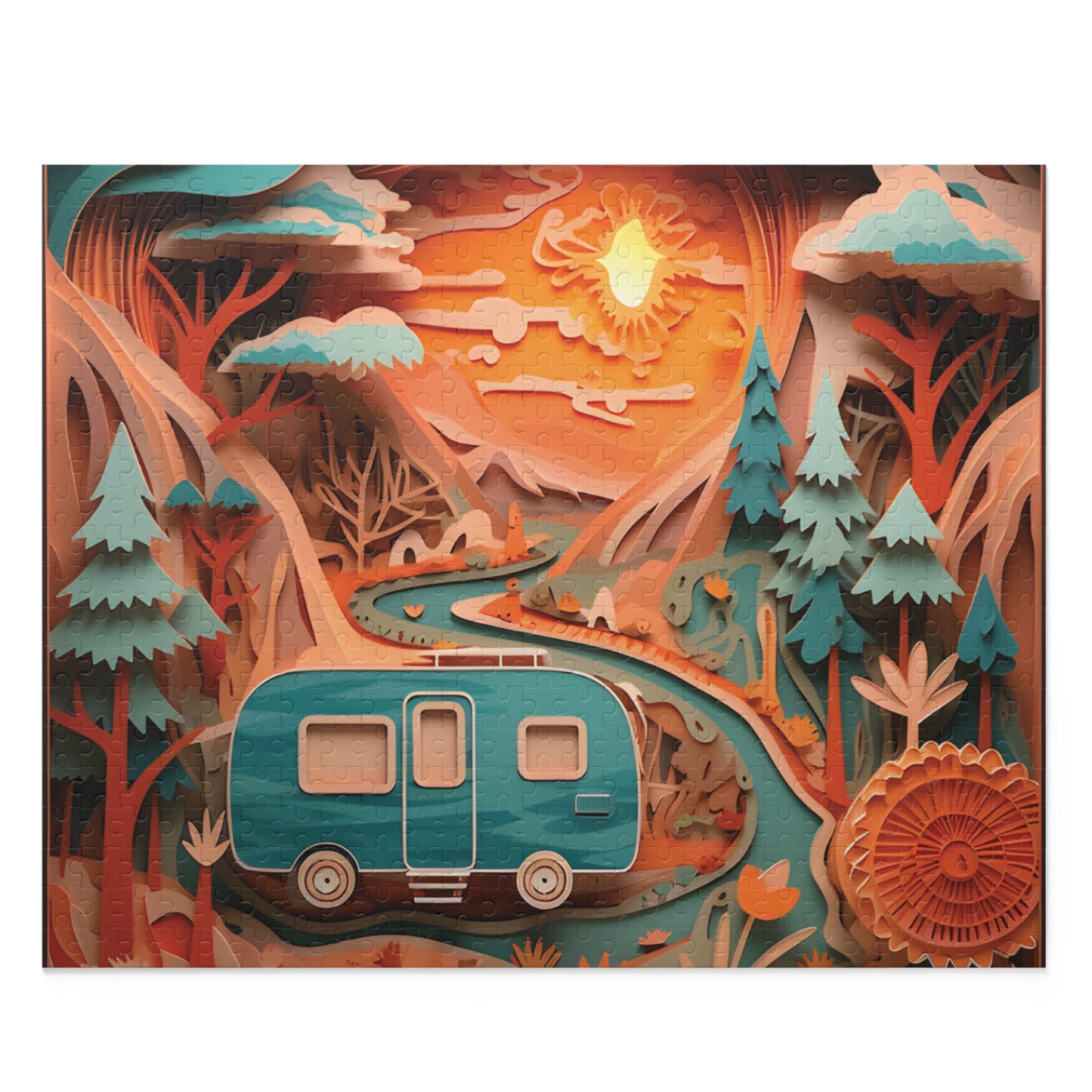 Puzzle, Camping, Caravan (120, 252, 500-Piece) awd-561