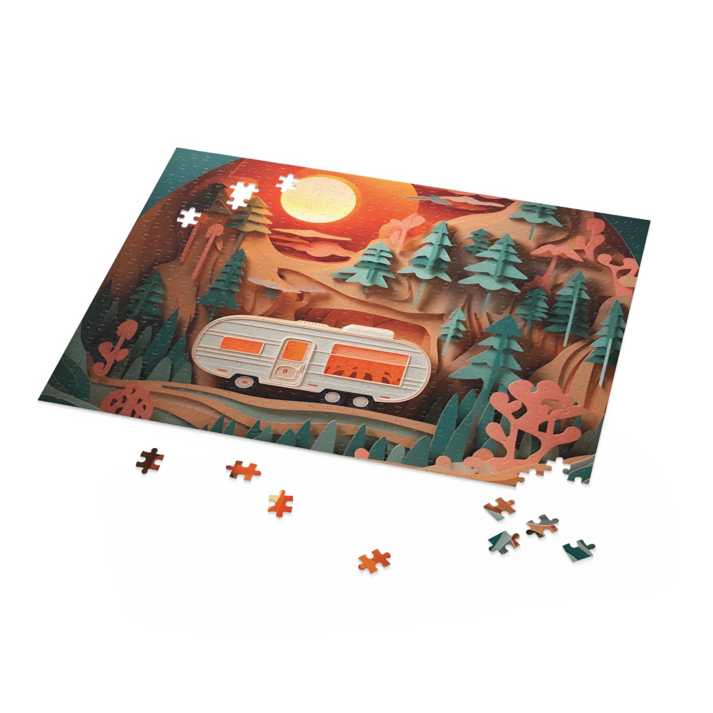 Puzzle, Camping, Caravan (120, 252, 500-Piece) awd-559