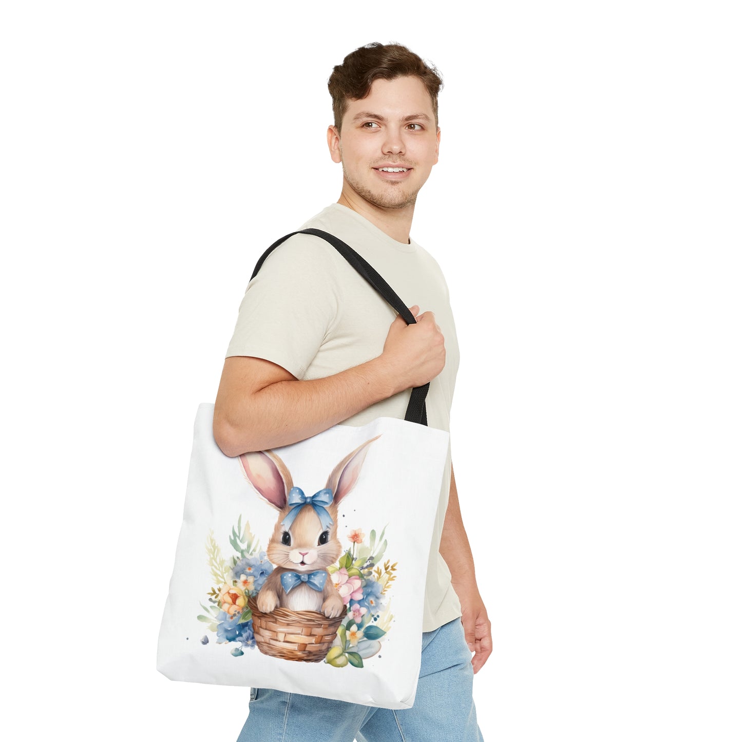 Tote Bag, Easter, Rabbit, Personalised/Non-Personalised Tote bag