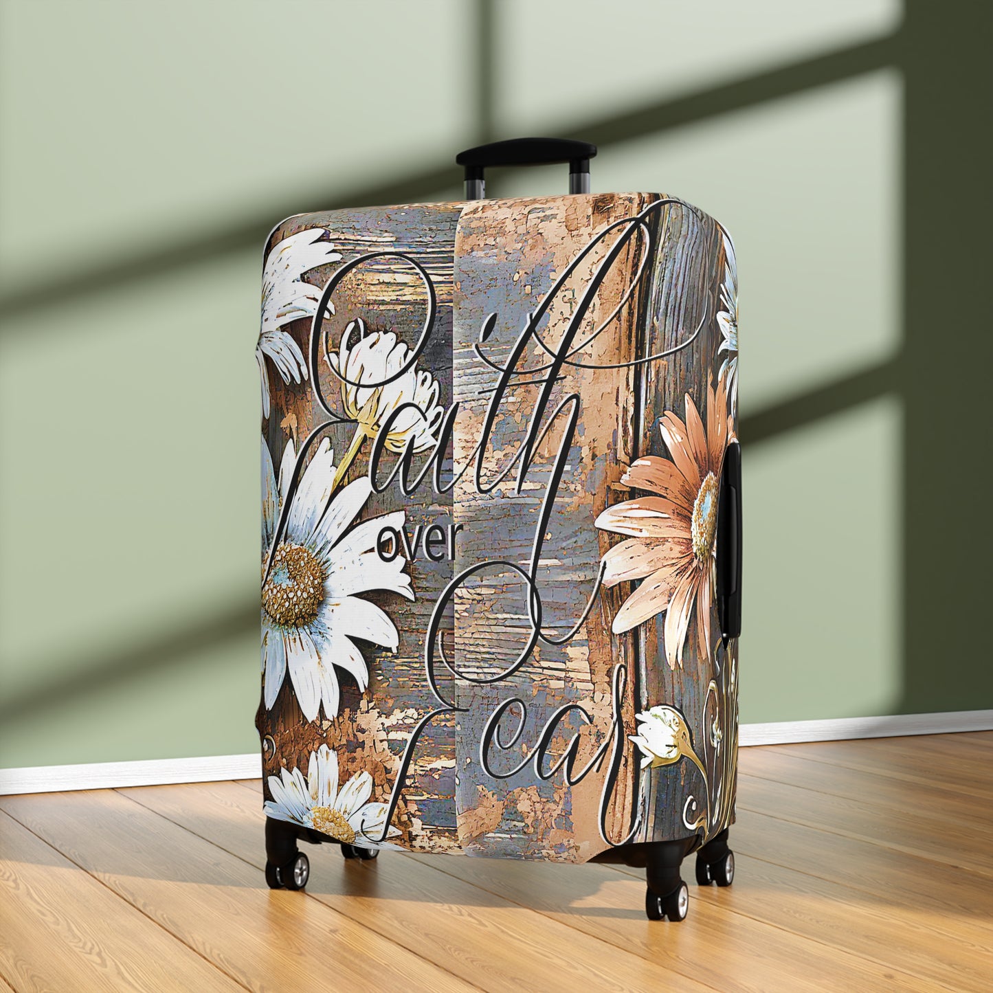 Luggage Cover, Faith over Fear, awd-1668