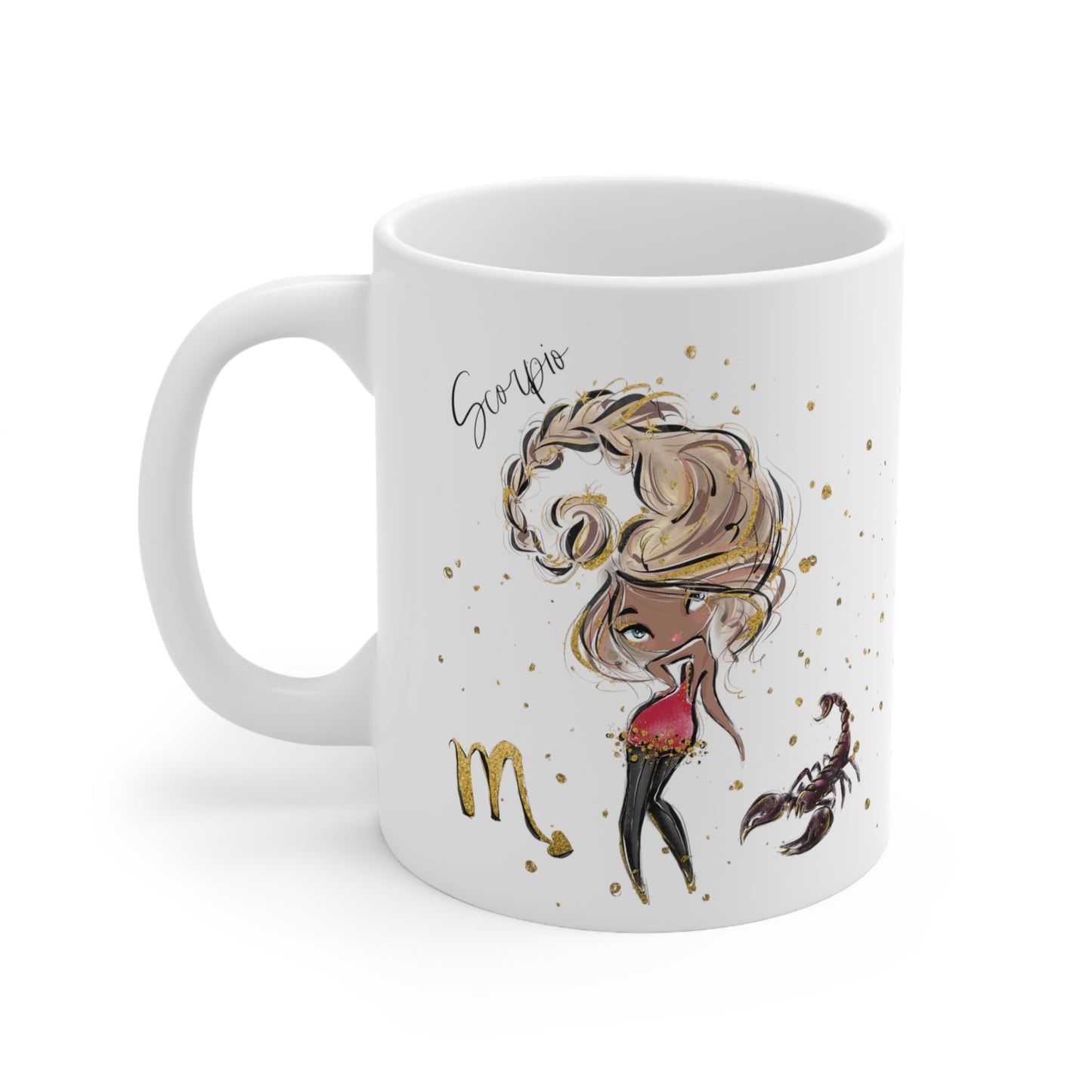 Personalised/Non Personalised Zodiac Sign, Scorpio, Ceramic Mug 11oz