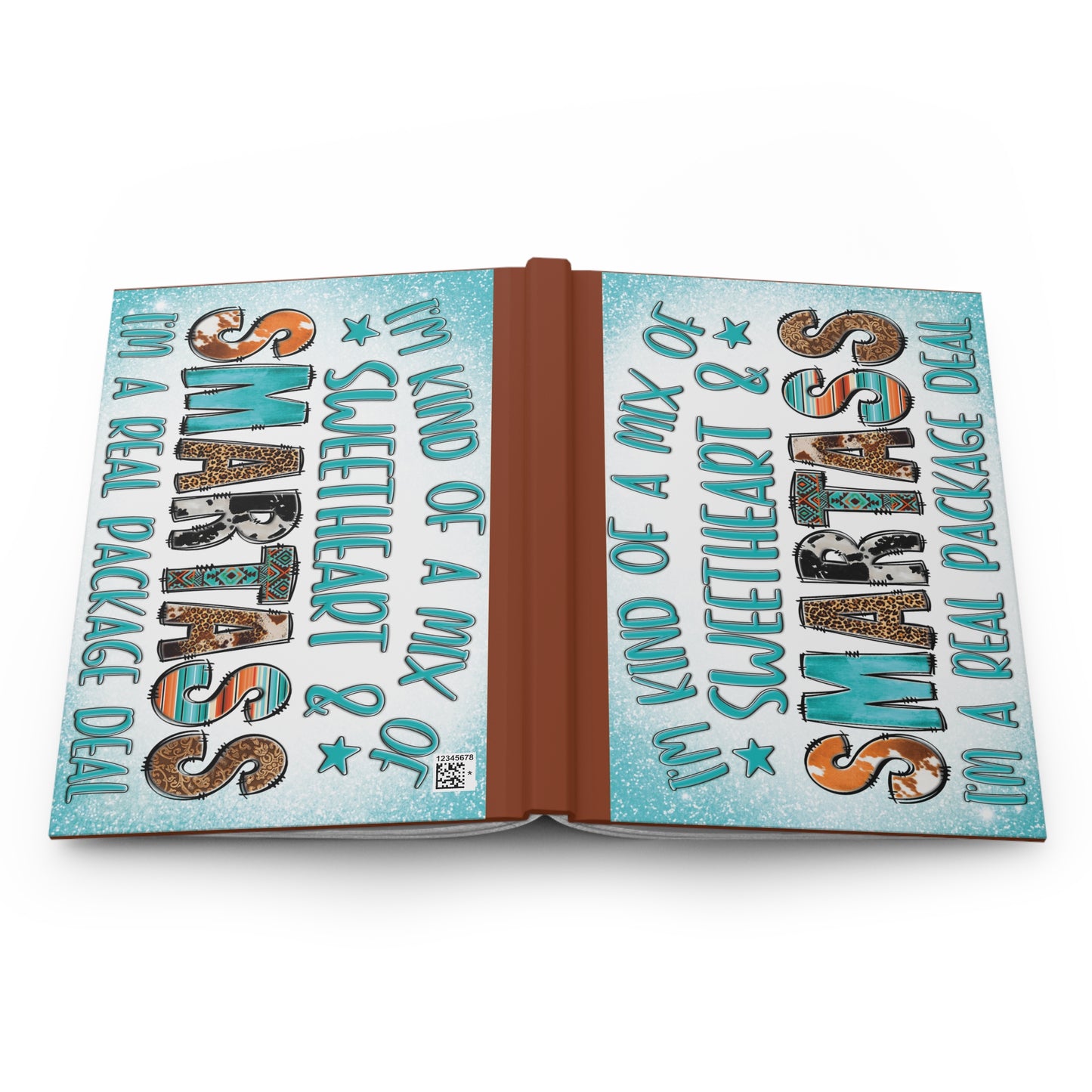 Personalised Hardcover Journal Matte, Mix of Sweetheart and Smartass, awd-1730