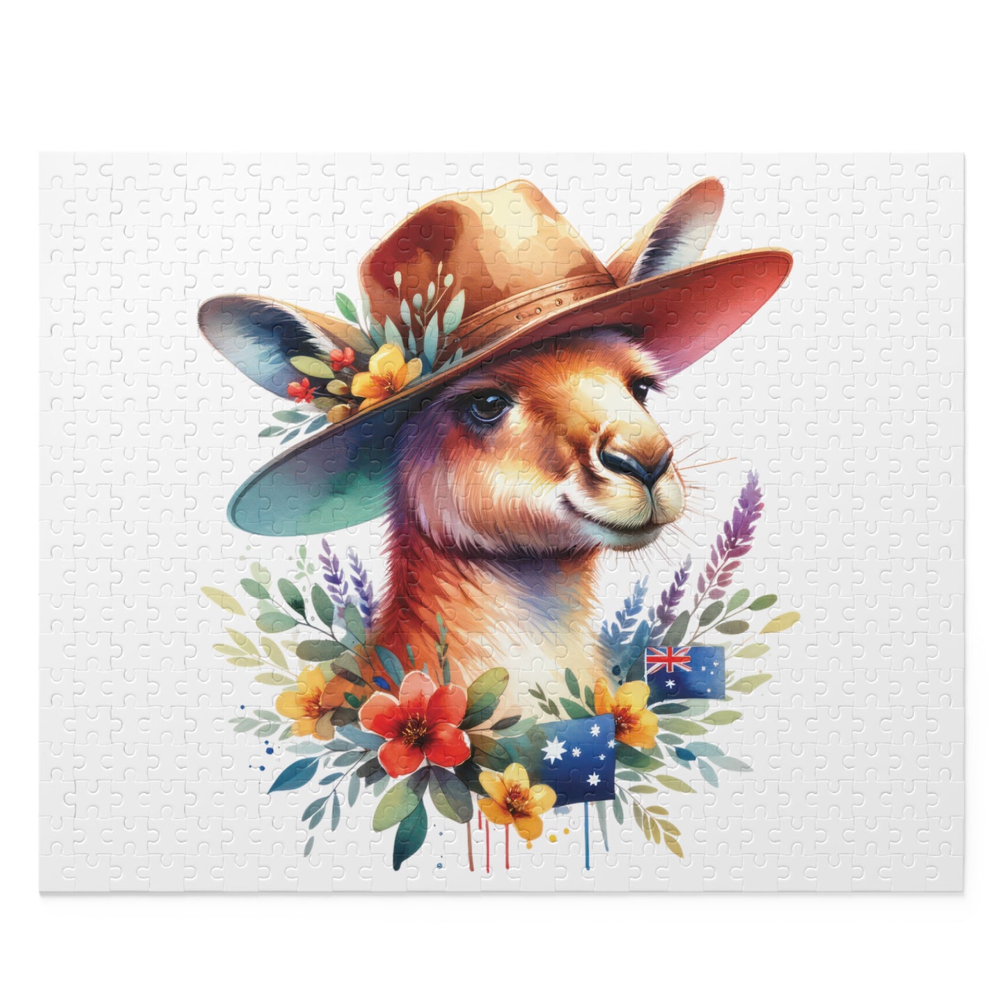 Personalised/Non-Personalised Puzzle, Kangaroo (120, 252, 500-Piece)