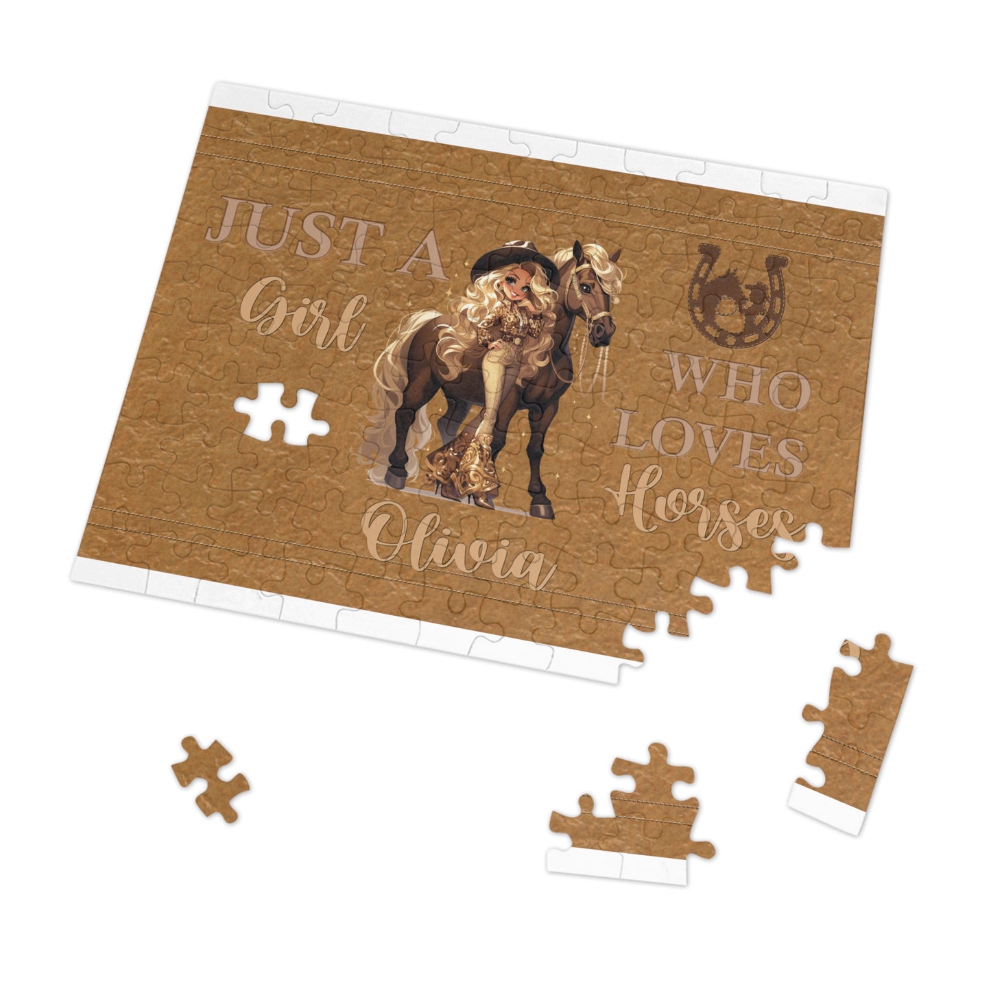 Jigsaw Puzzle, Just a Girl Who Loves Horses (30, 110, 252, 500,1000-Piece)