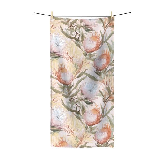 Beach Towel, Boho Floral, Polycotton Towel