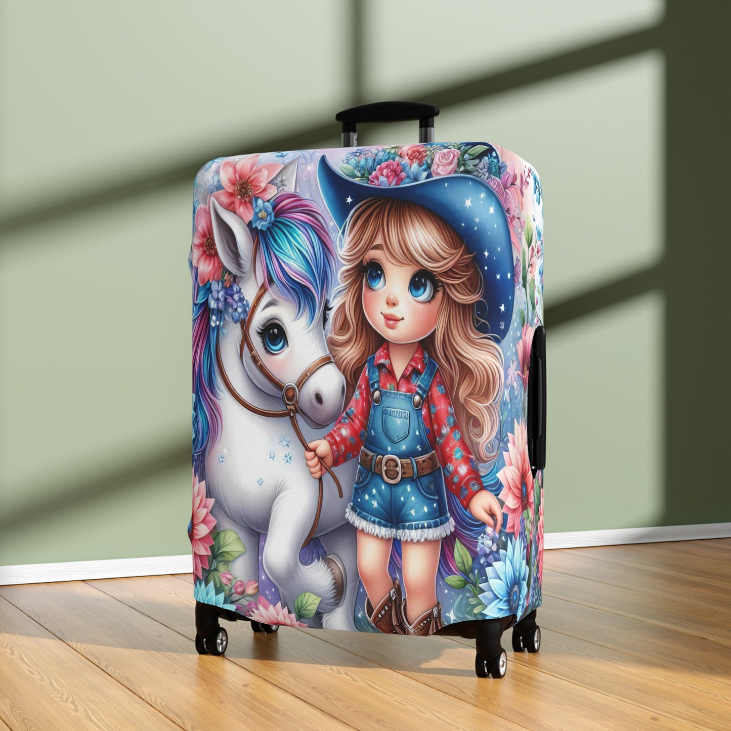 Luggage Cover, Just a Girl who Loves Horses, awd-3071