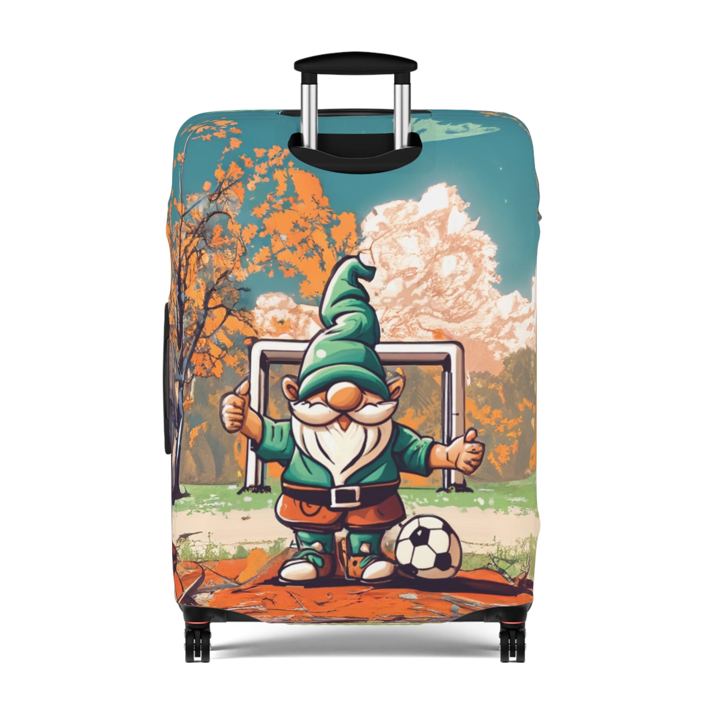 Luggage Cover, Retro Soccer Gnome, awd-5028