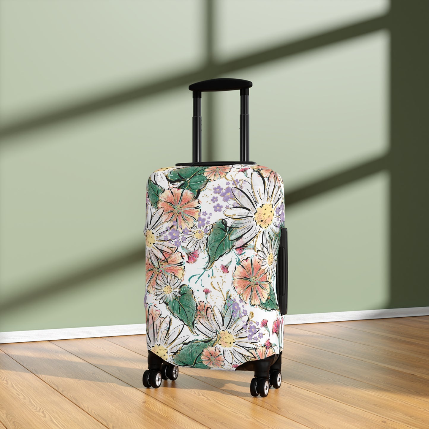 Luggage Cover, Whimsical Floral