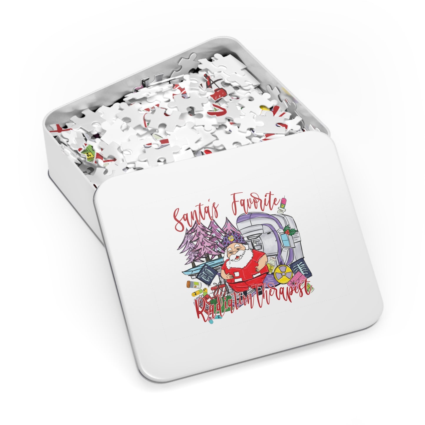 Jigsaw Puzzle, Santa's Favorite Radiation Therapist, Personalised/Non-Personalised (30, 110, 252, 500,1000-Piece)