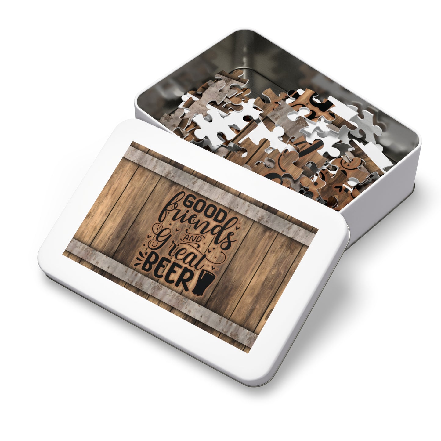 Puzzle, Good Friends Great Beer, Personalised/Non-Personalised (30, 110, 252, 500,1000-Piece) awd-567