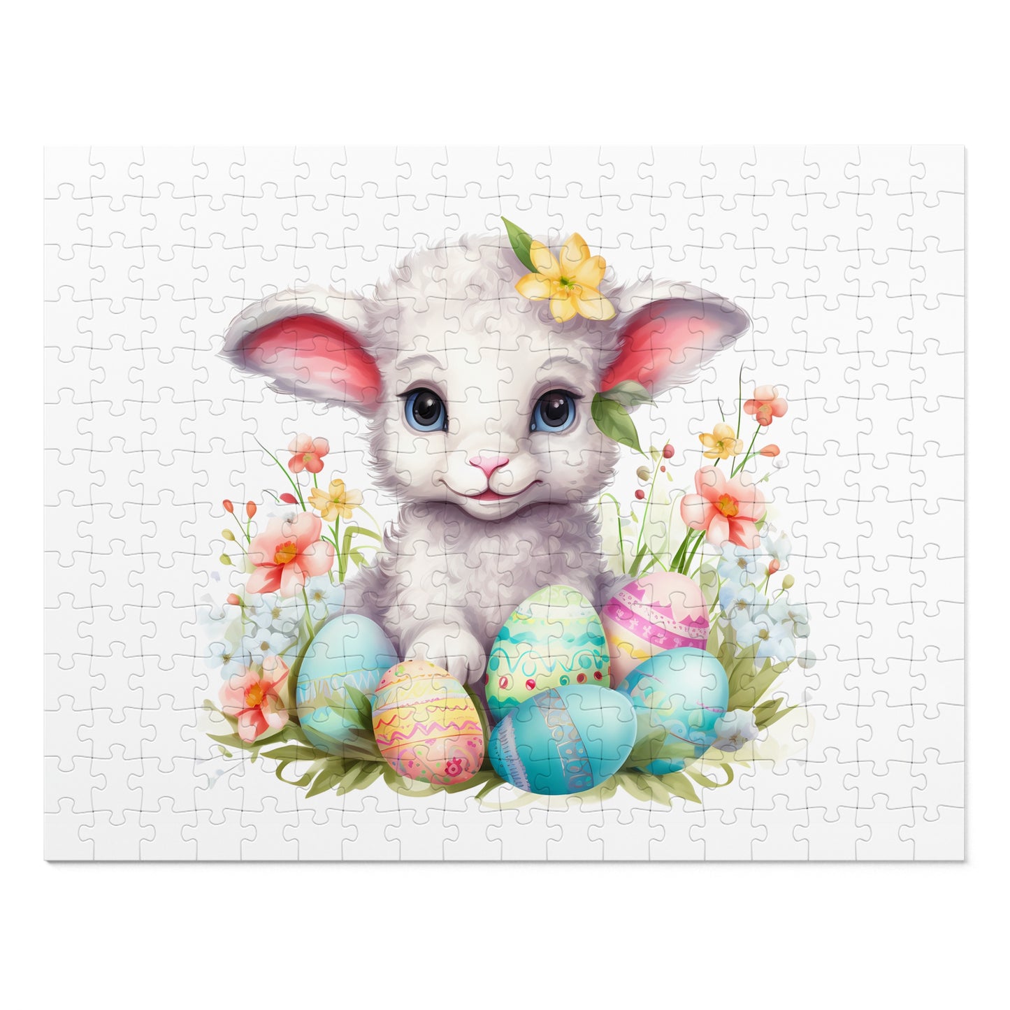 Jigsaw Puzzle, Easter, Lamb, Personalised/Non-Personalised (30, 110, 252, 500,1000-Piece)