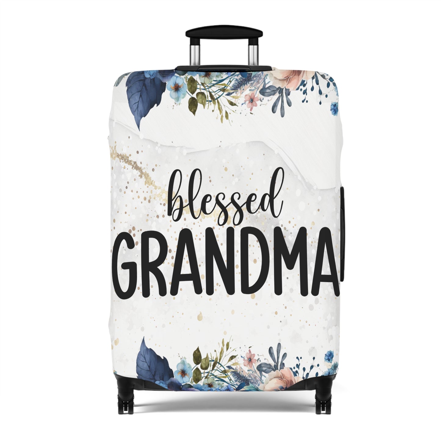 Luggage Cover, Floral, Blessed Grandma, awd-729