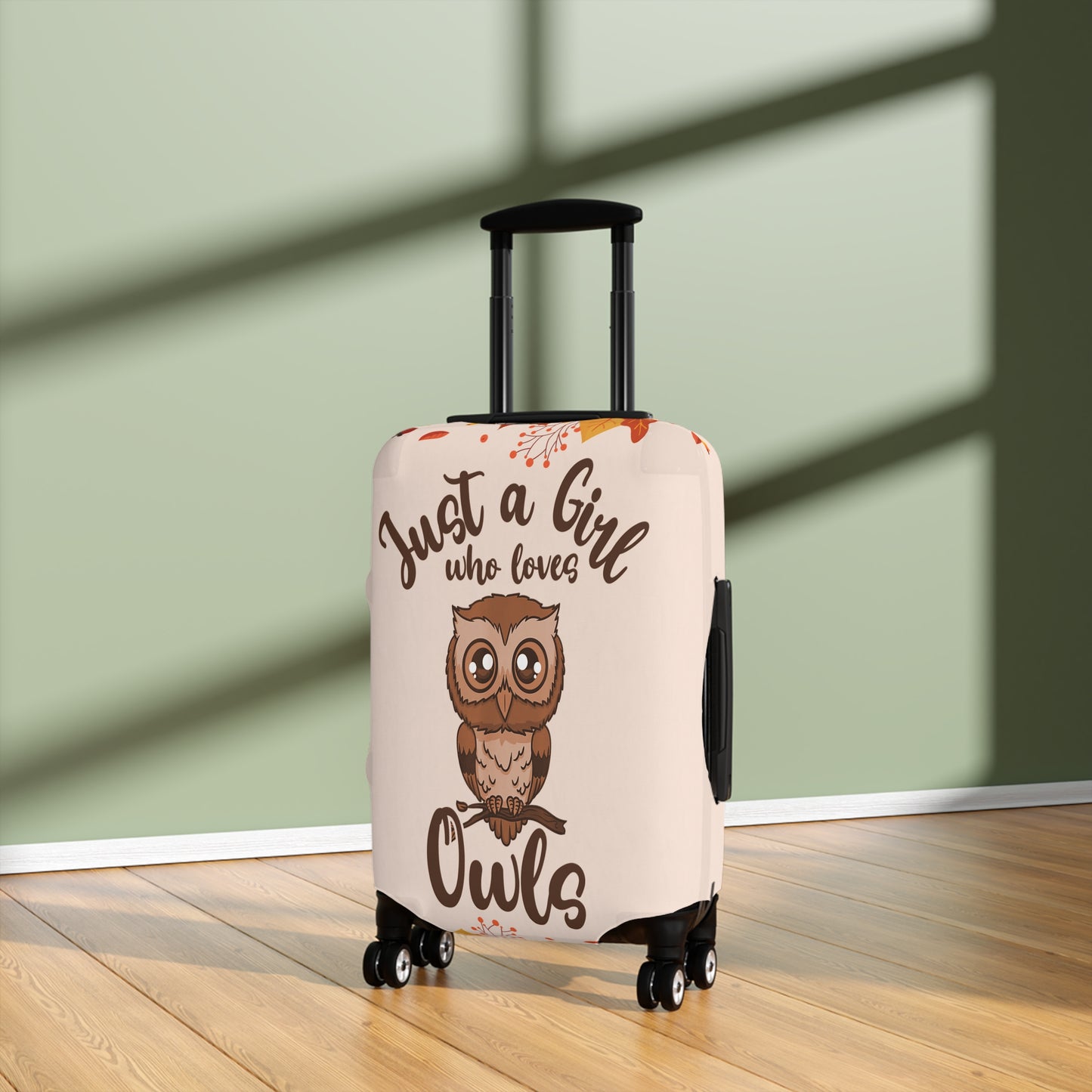 Luggage Cover, Just a Girl who loves Owls, awd-1713