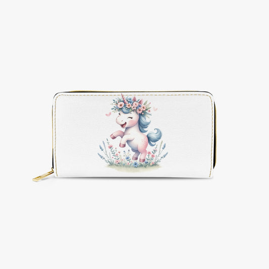 Long Type Zipper Purse - Unicorn