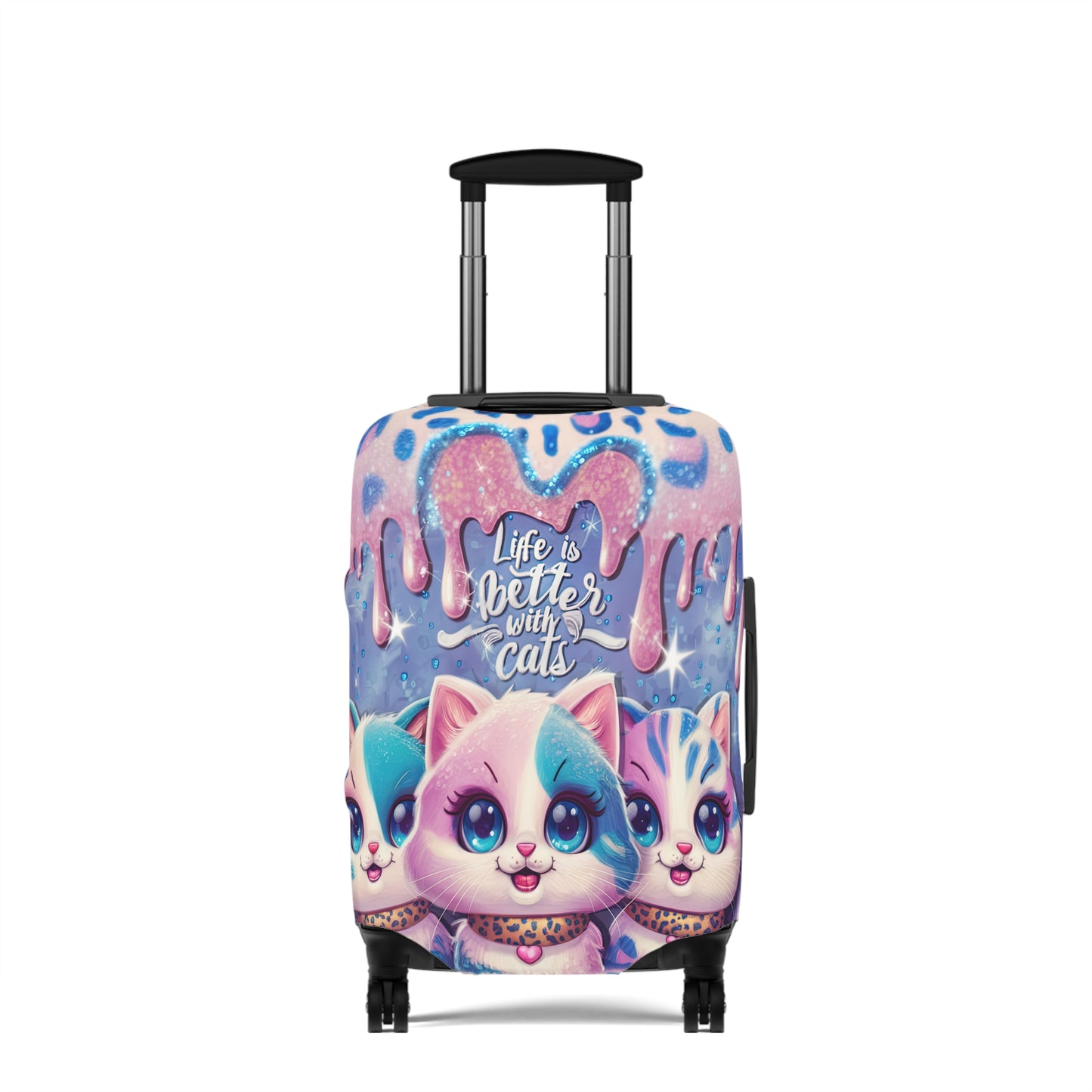 Luggage Cover, Life is better with Cats, awd-3105