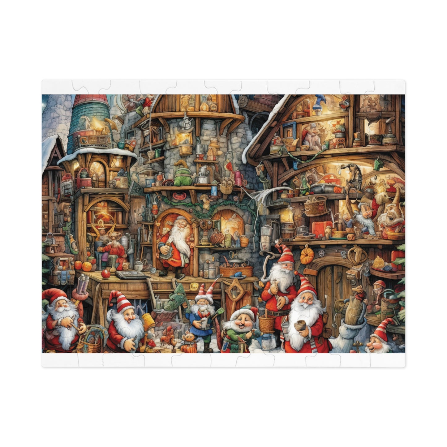 Jigsaw Puzzle, Santa's Workshop, Personalised/Non-Personalised (30, 110, 252, 500,1000-Piece)