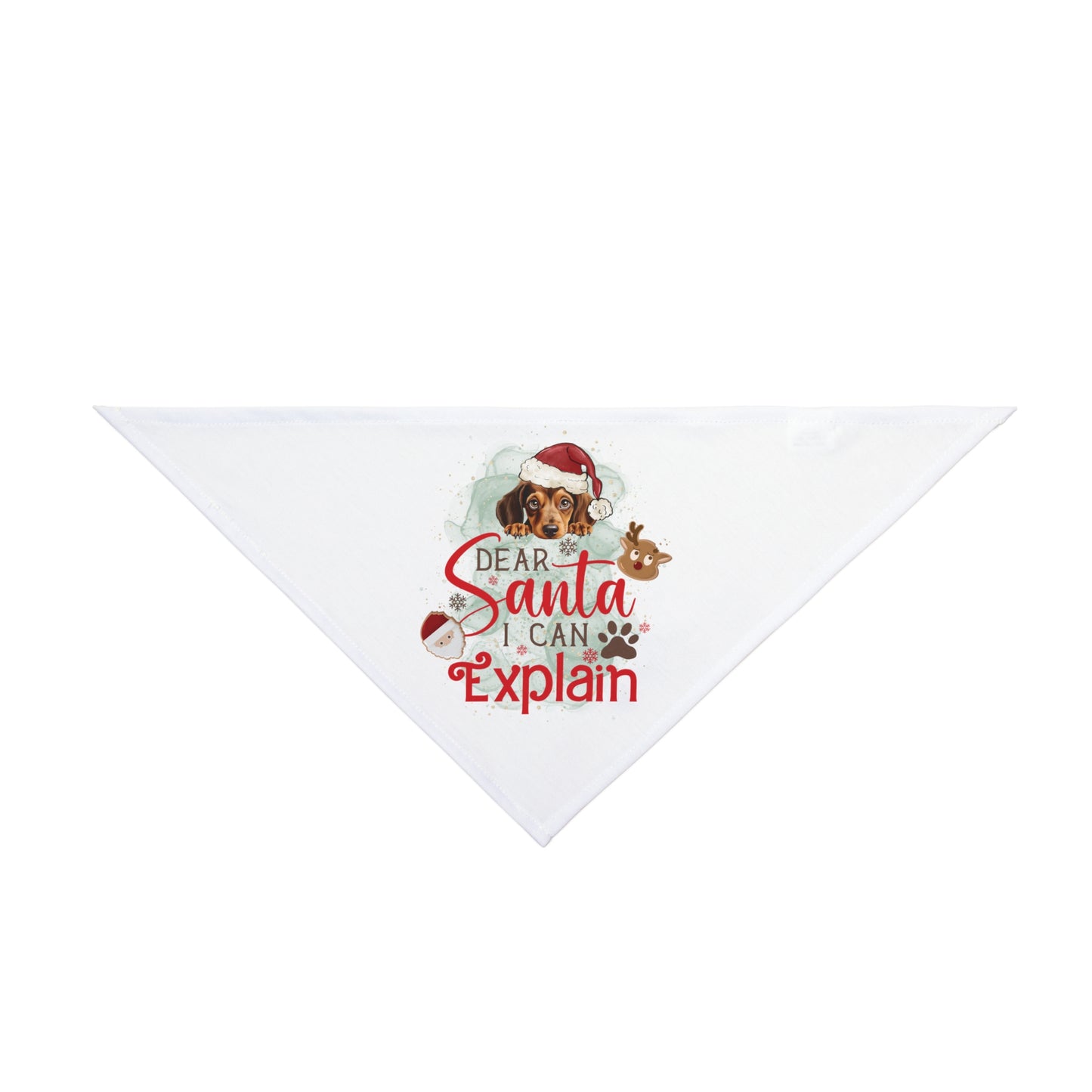 Bandana, Dear Santa I can Explain, Christmas Pet Bandana