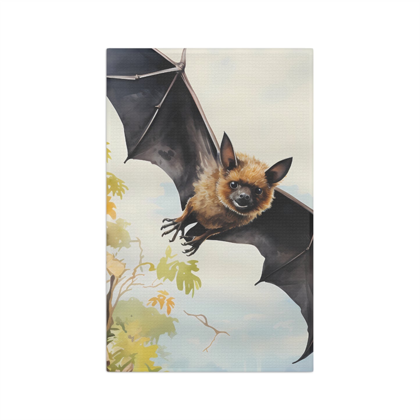 Microfiber Tea Towel, Australian Animals, Bat