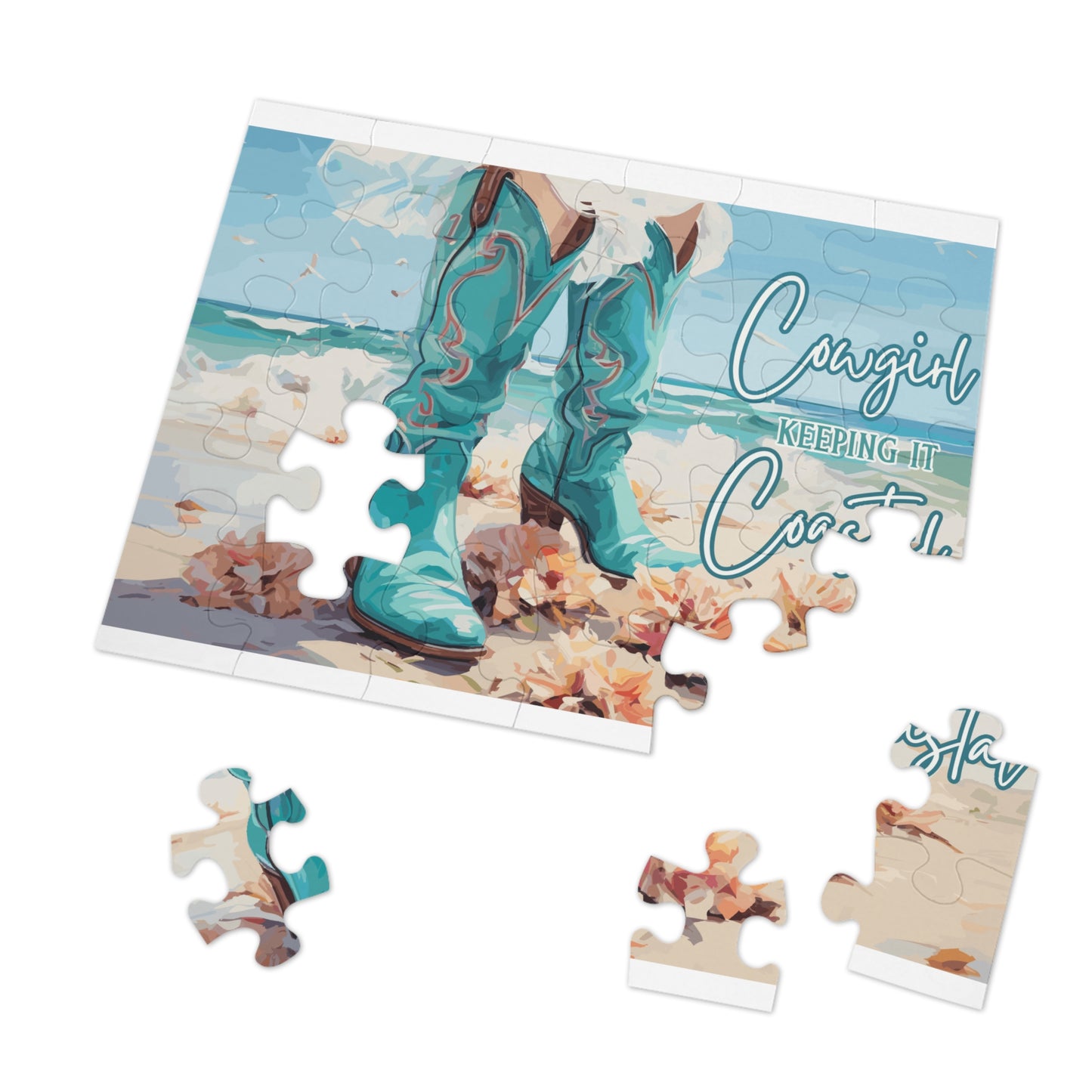 Jigsaw Puzzle, Country Girl, Personalised/Non-Personalised (30, 110, 252, 500,1000-Piece)