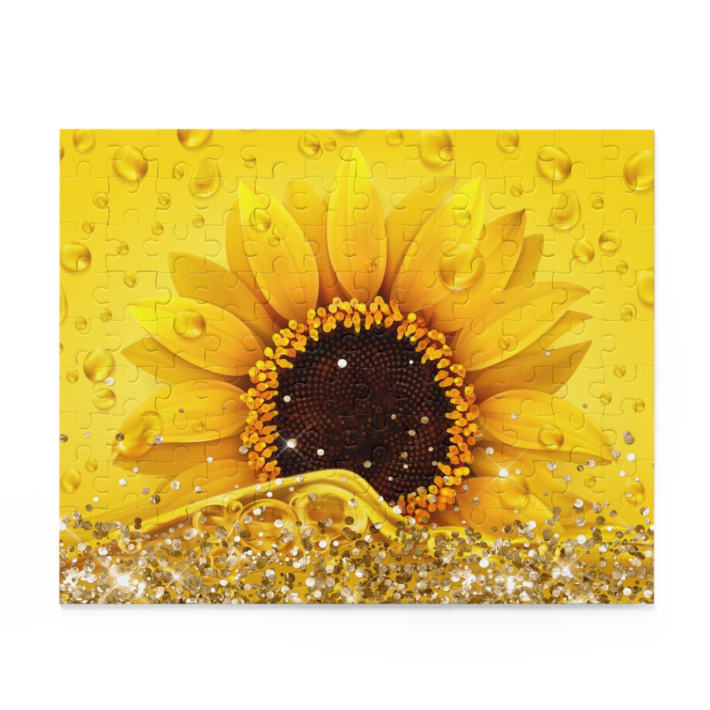 Personalised/Non-Personalised Puzzle, Sunflower (120, 252, 500-Piece)