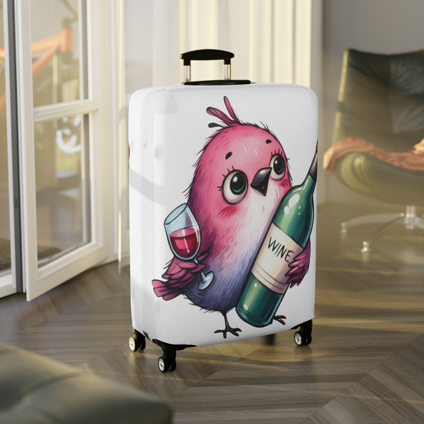 Luggage Cover, Cute Bird, awd-1646