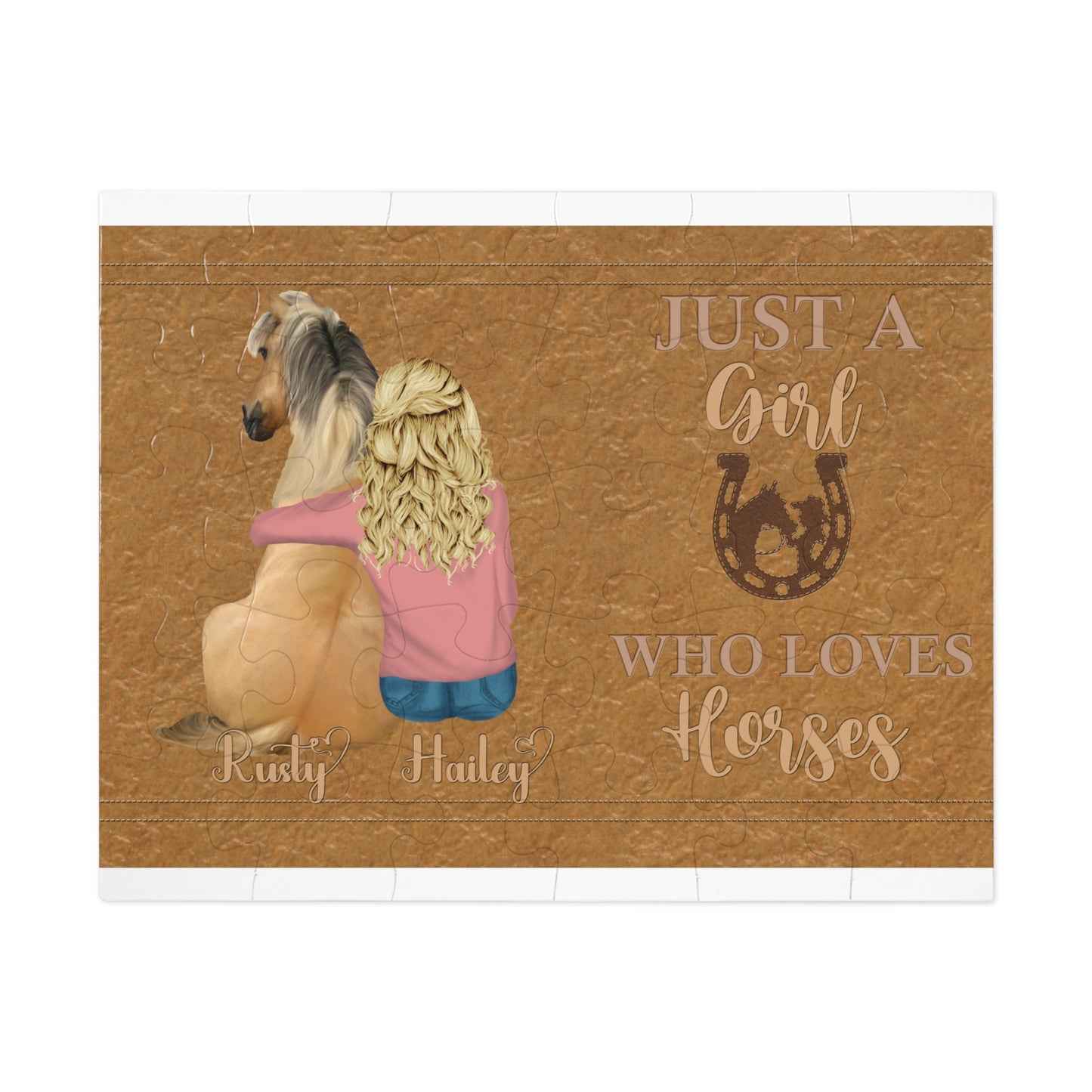 Jigsaw Puzzle, Just a Girl Who Loves Horses (30, 110, 252, 500,1000-Piece)