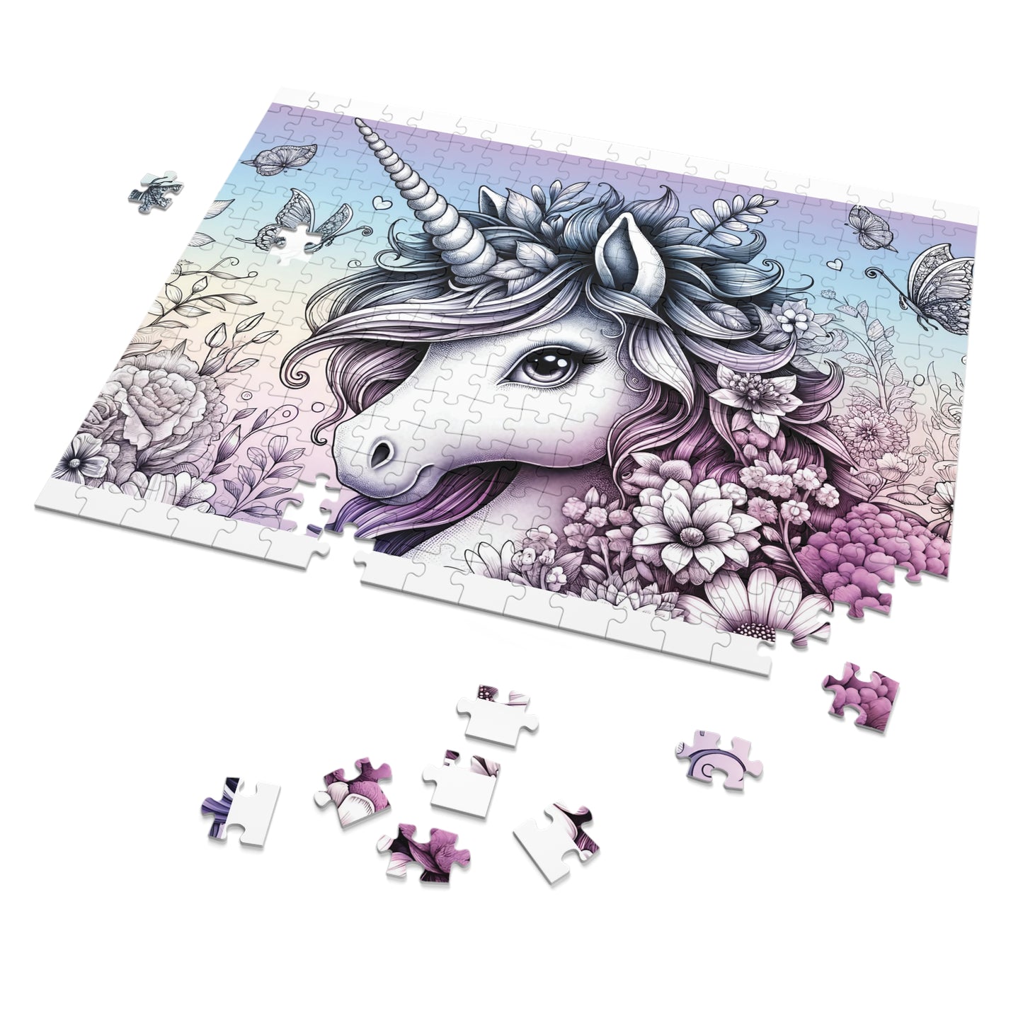 Jigsaw Puzzle, Unicorn, Personalised/Non-Personalised (30, 110, 252, 500,1000-Piece)